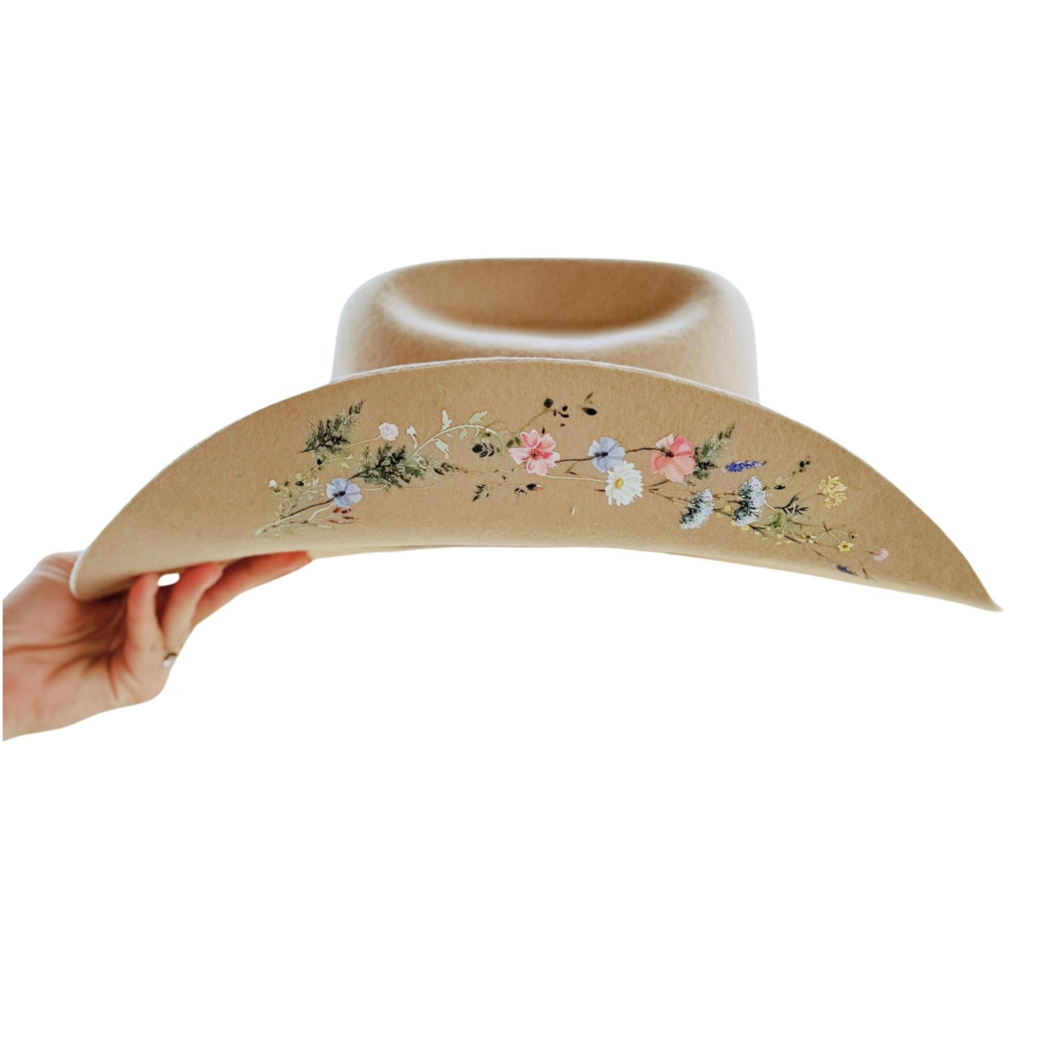 Cream Cowboy Hat with Black Wolf Design IMG_1143.heic?v=1721165176&  main image 3
