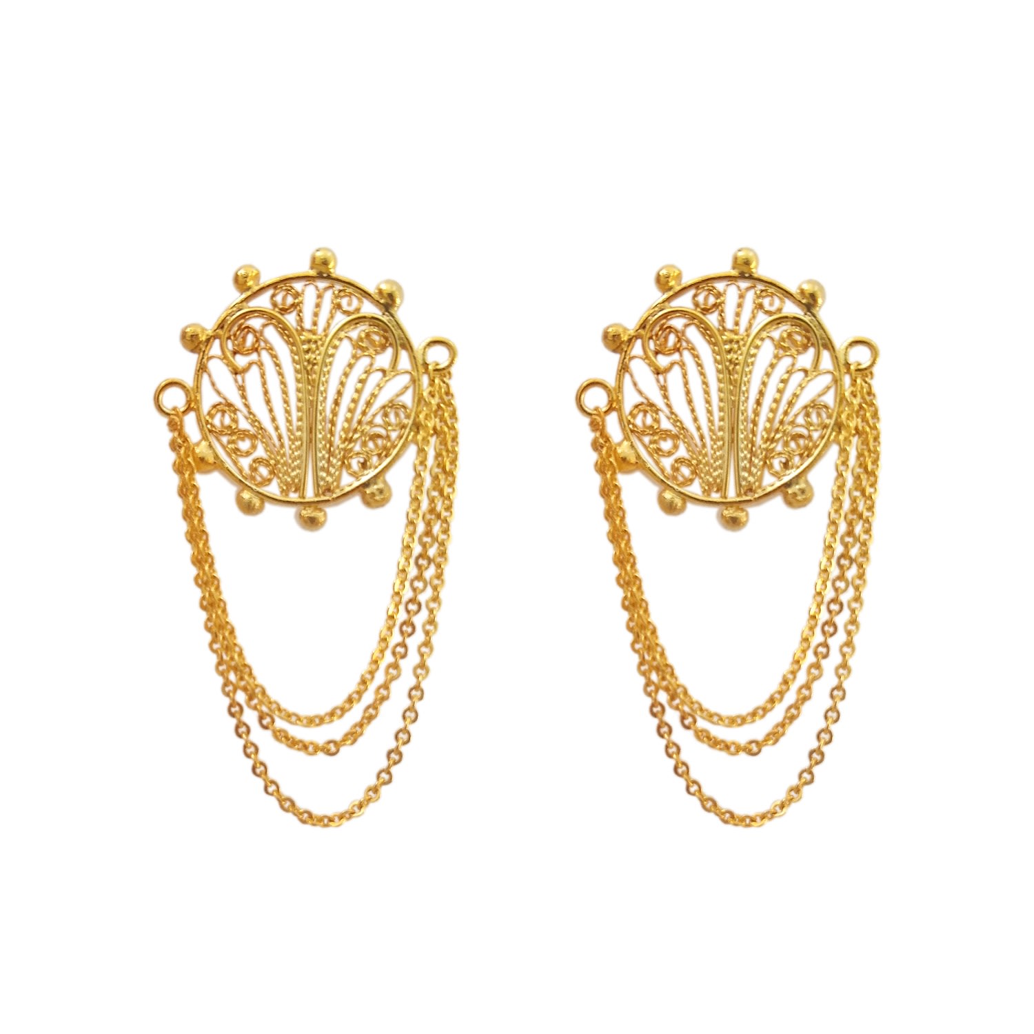 Mamba Women's Alma Golden Studs In Gold
