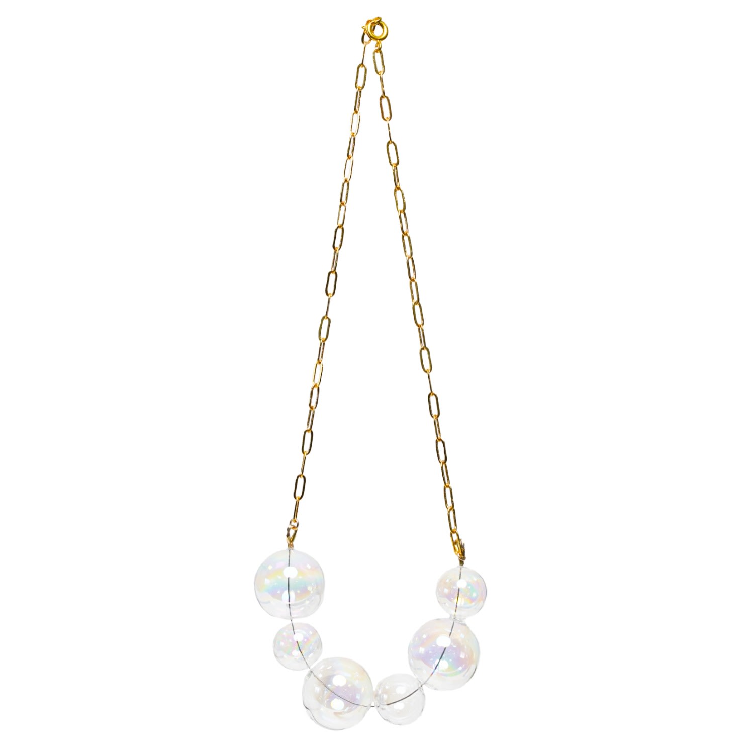 Women’s Gold Bubble Necklace Baillie Celene