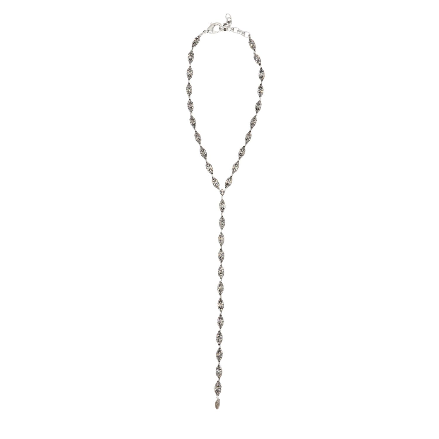 Sita Nevado Women's Tie Of Drops Necklace - Silver In Silver