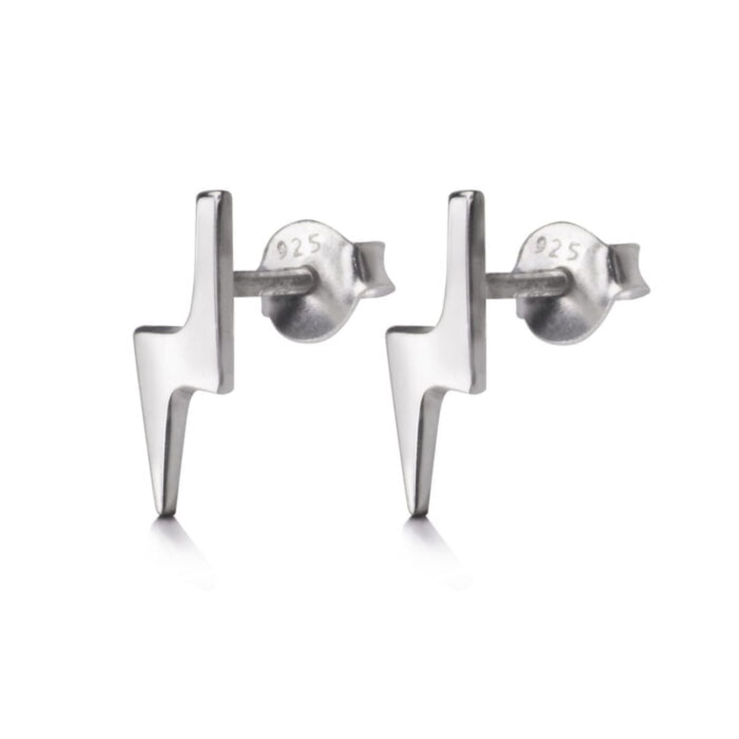 The Jewellery Store London Women's Lightning Bolt Studs In Sterling Silver