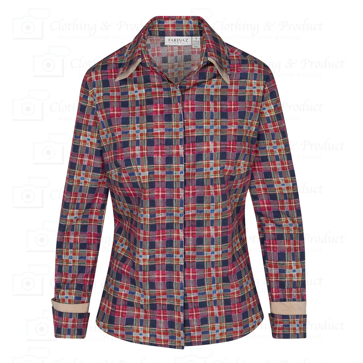 Women’s Plaid From Italy XXL Farinaz