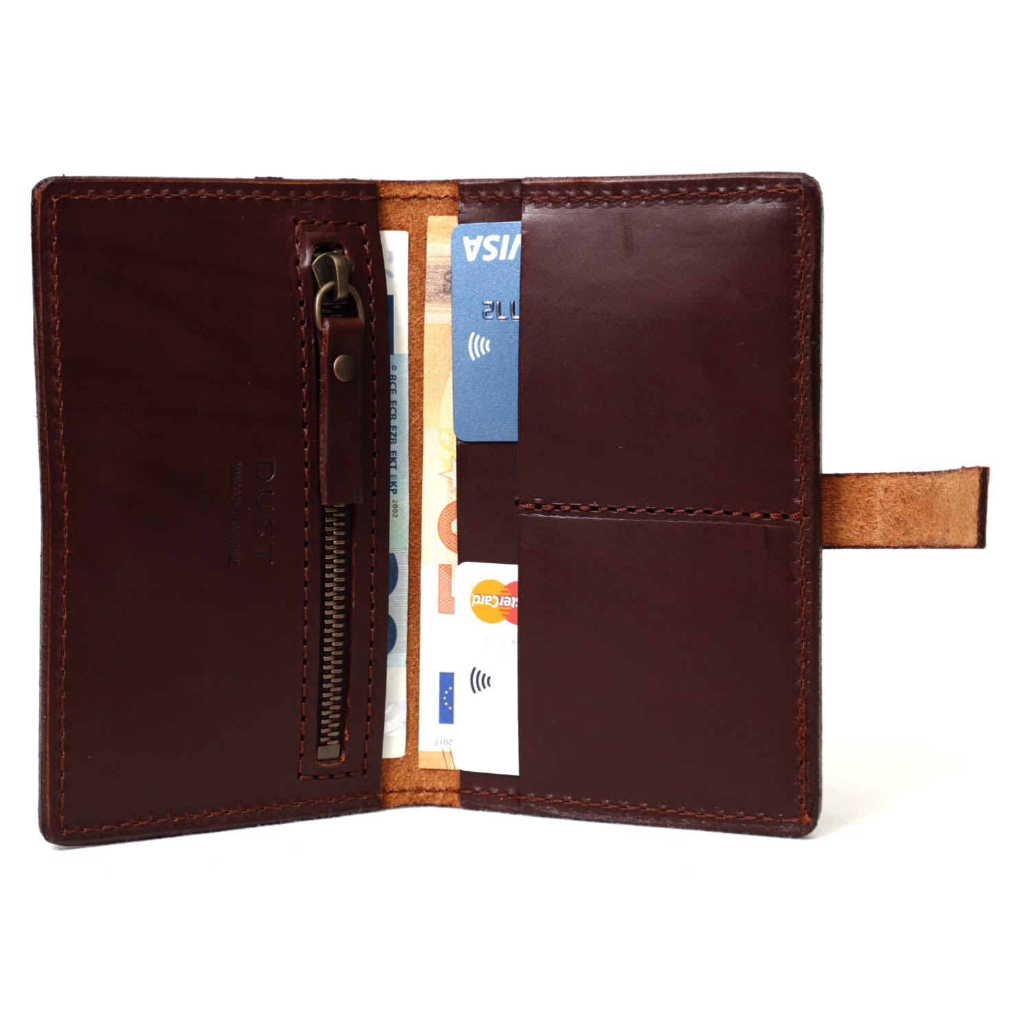 Women’s Brown Leather Wallet Cuoio Havana The Dust Company