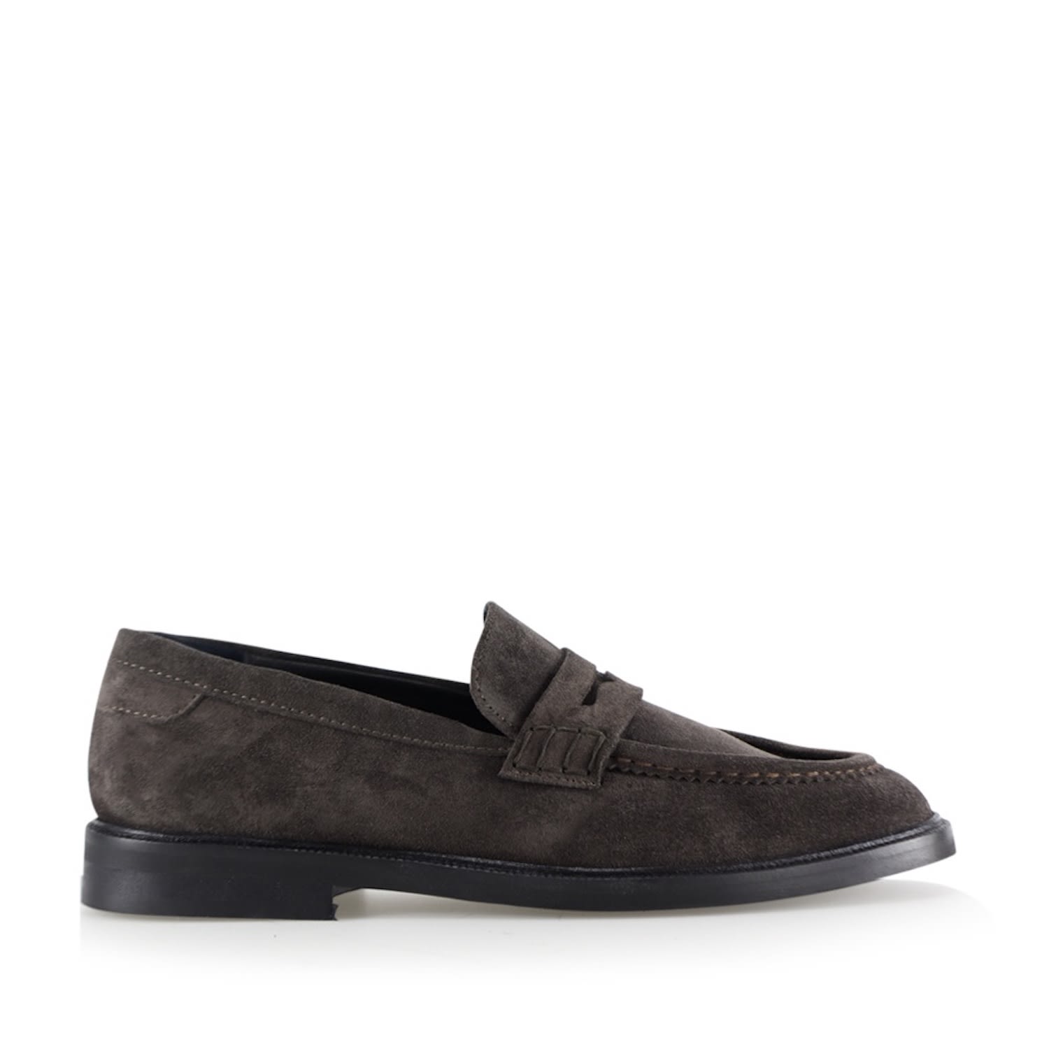 Notabene Women's Siena Loafers, Dark Brown Suede In Brown