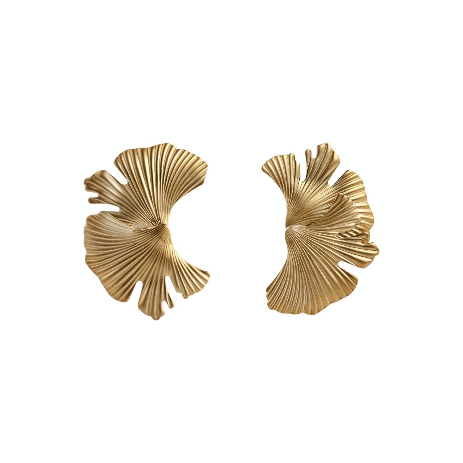 Women’s Gold Ginko Earrings Stephanie Browne Australia