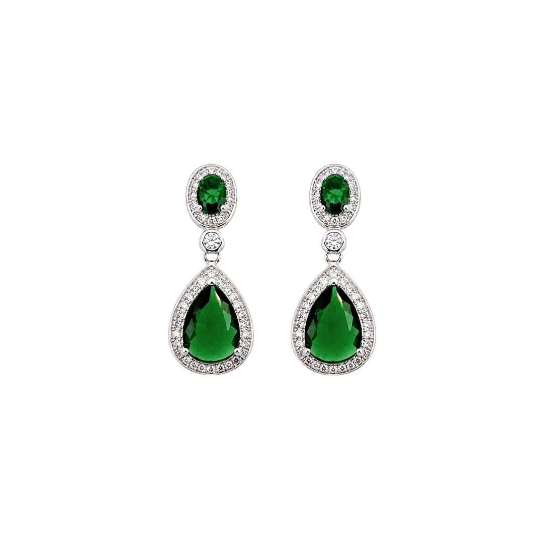 Stephanie Browne Australia Women's Green Bond St Earrings In Emerald