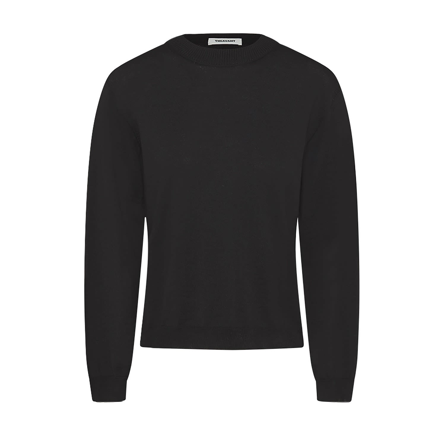 black merino sweater