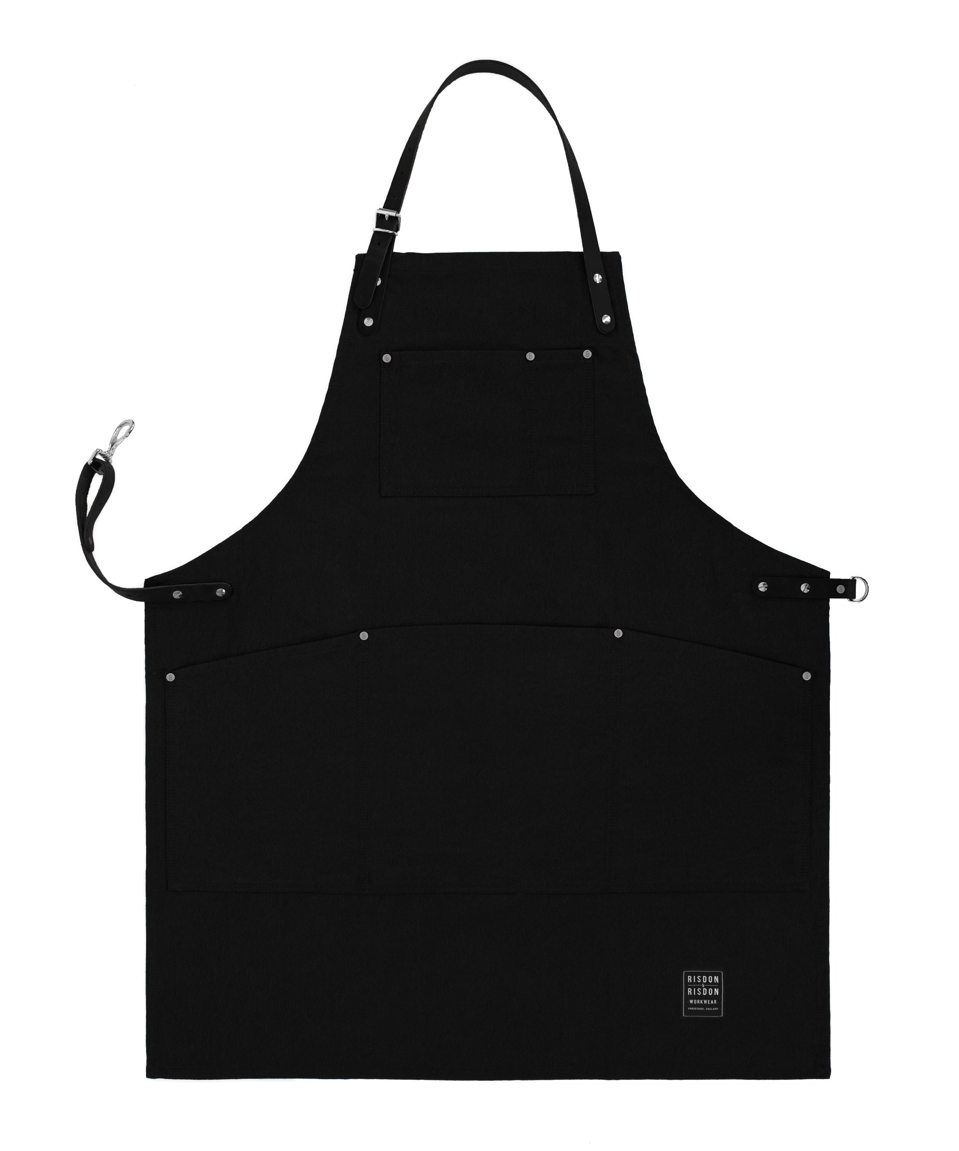 Black Collection Original Apron With Leather Straps Large Risdon & Risdon