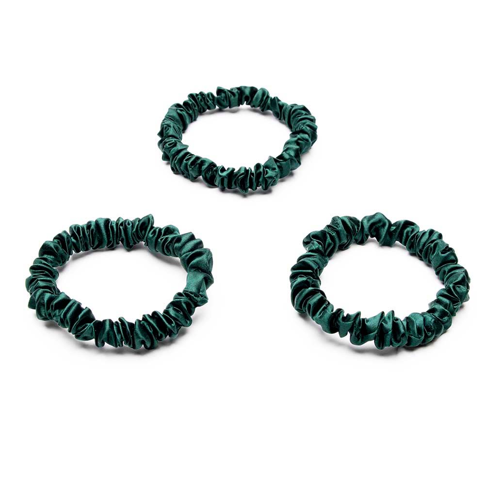 Women’s Blissy Skinny Scrunchies - Emerald One Size