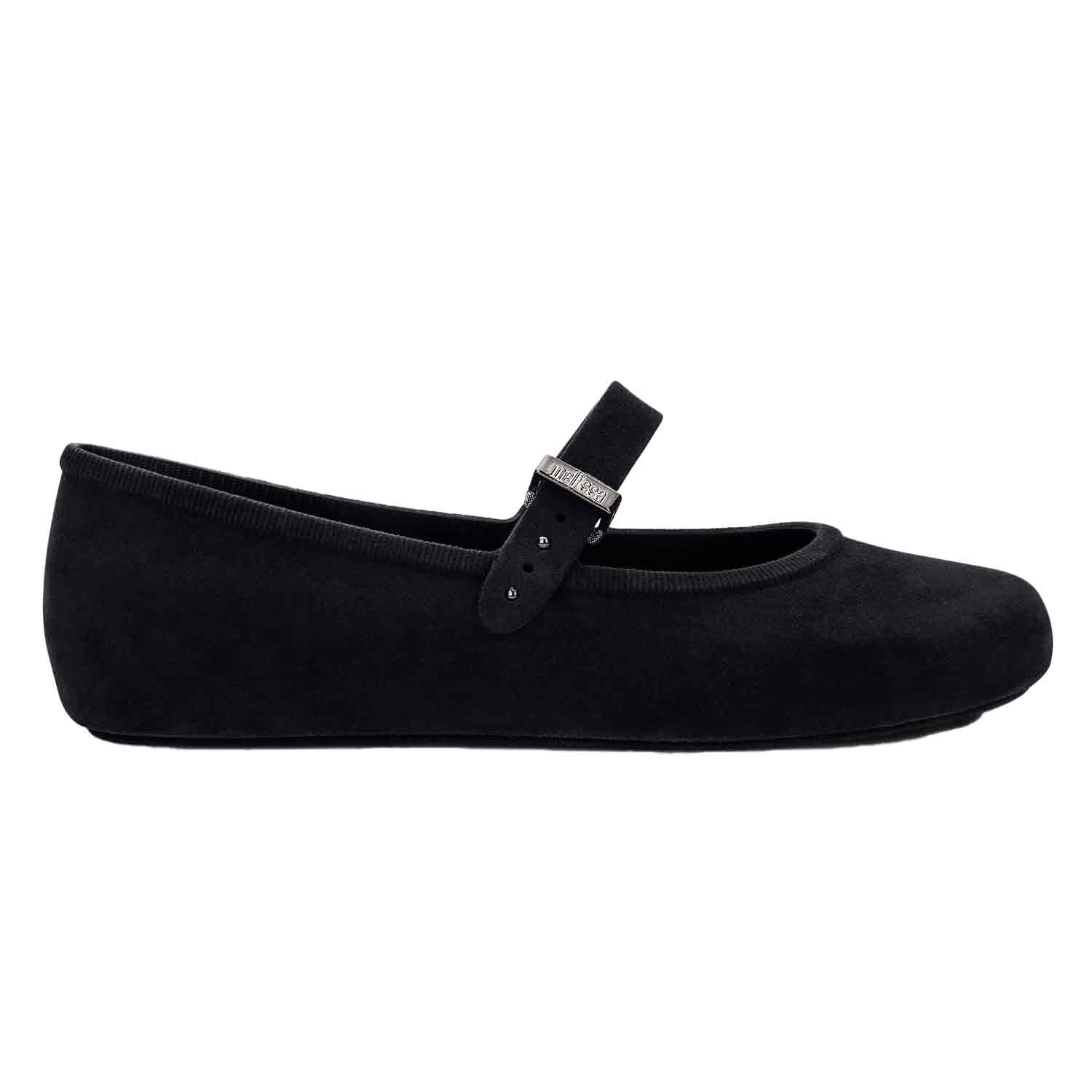 Melissa Soft Jelly Ballerina Flat In Black, Women's At Urban Outfitters In Black