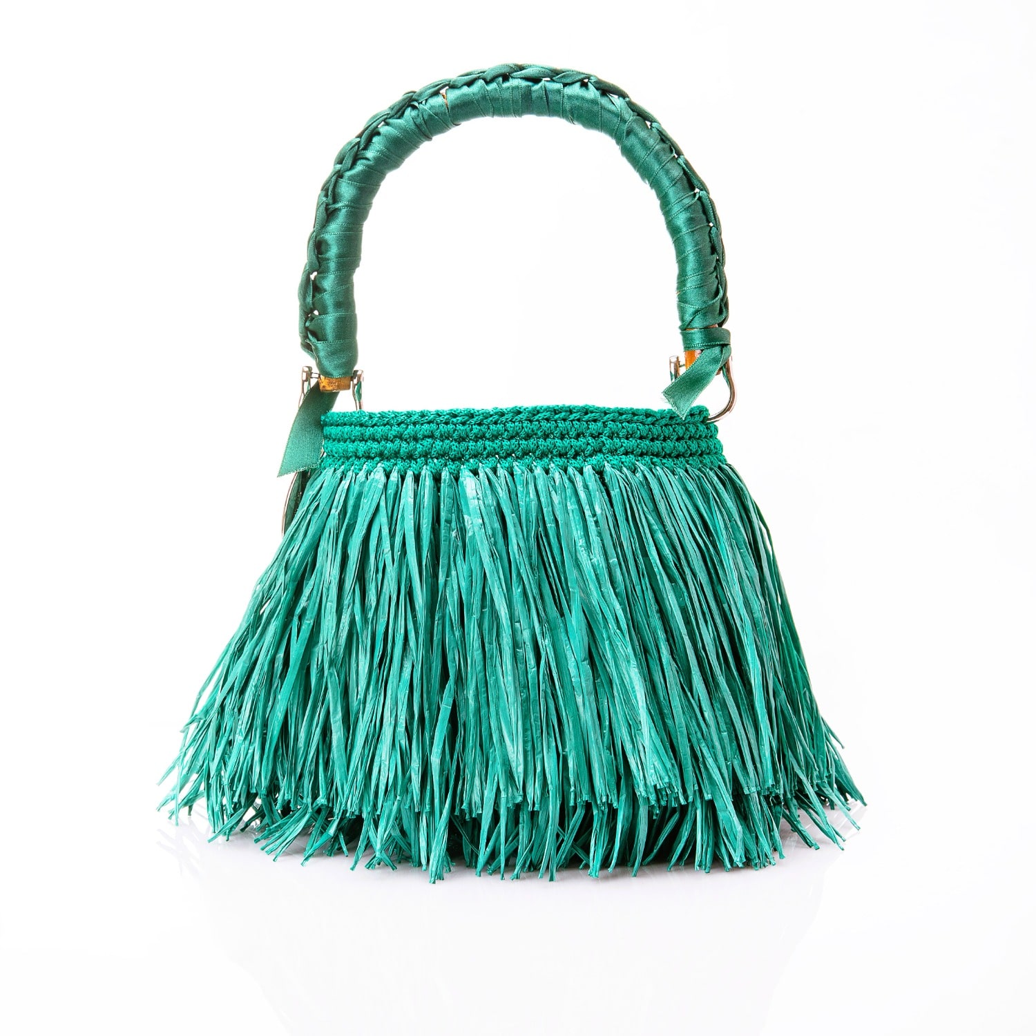 Women's Bucket Raffia Green | Speira