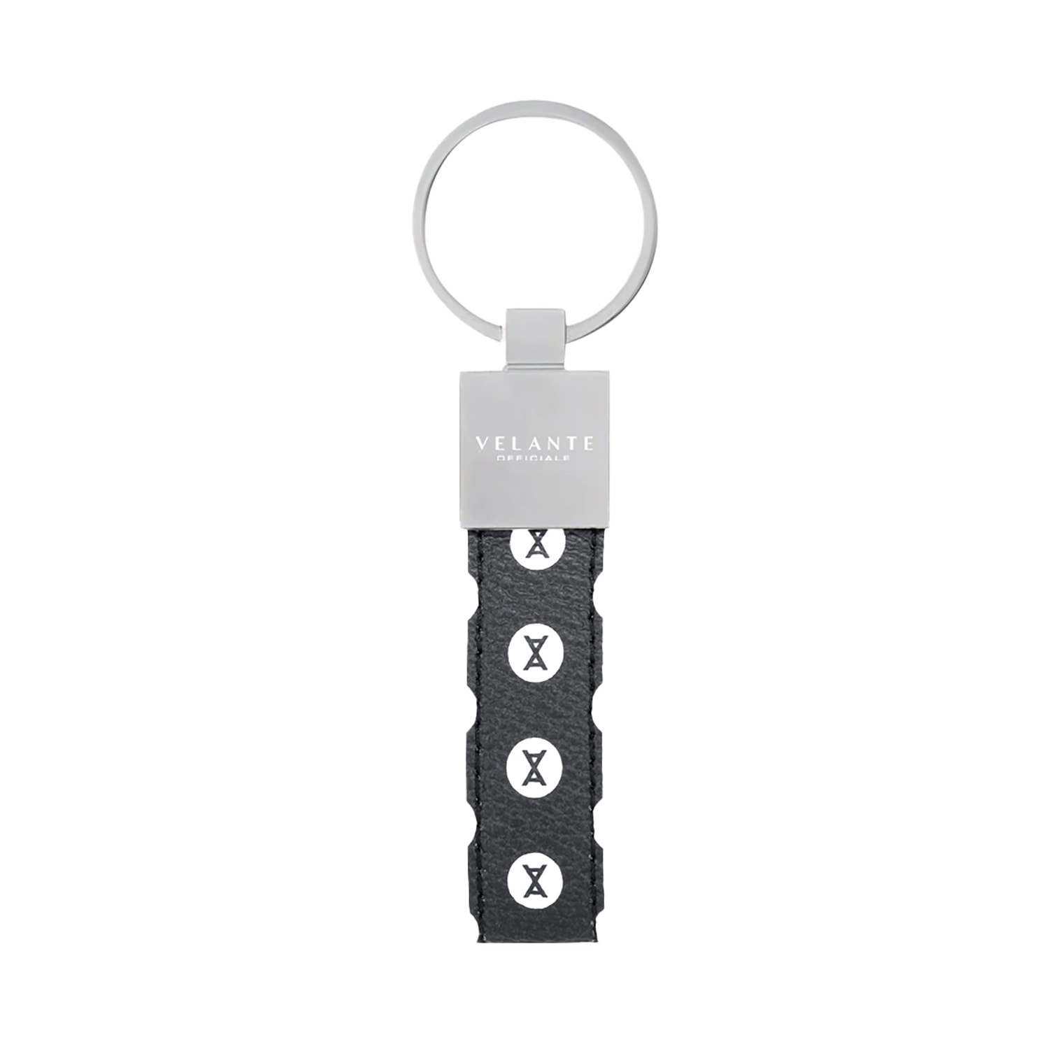 Velante Women's Neutrals / Silver Vegan Leather Premium Key Ring - Silver In Silver