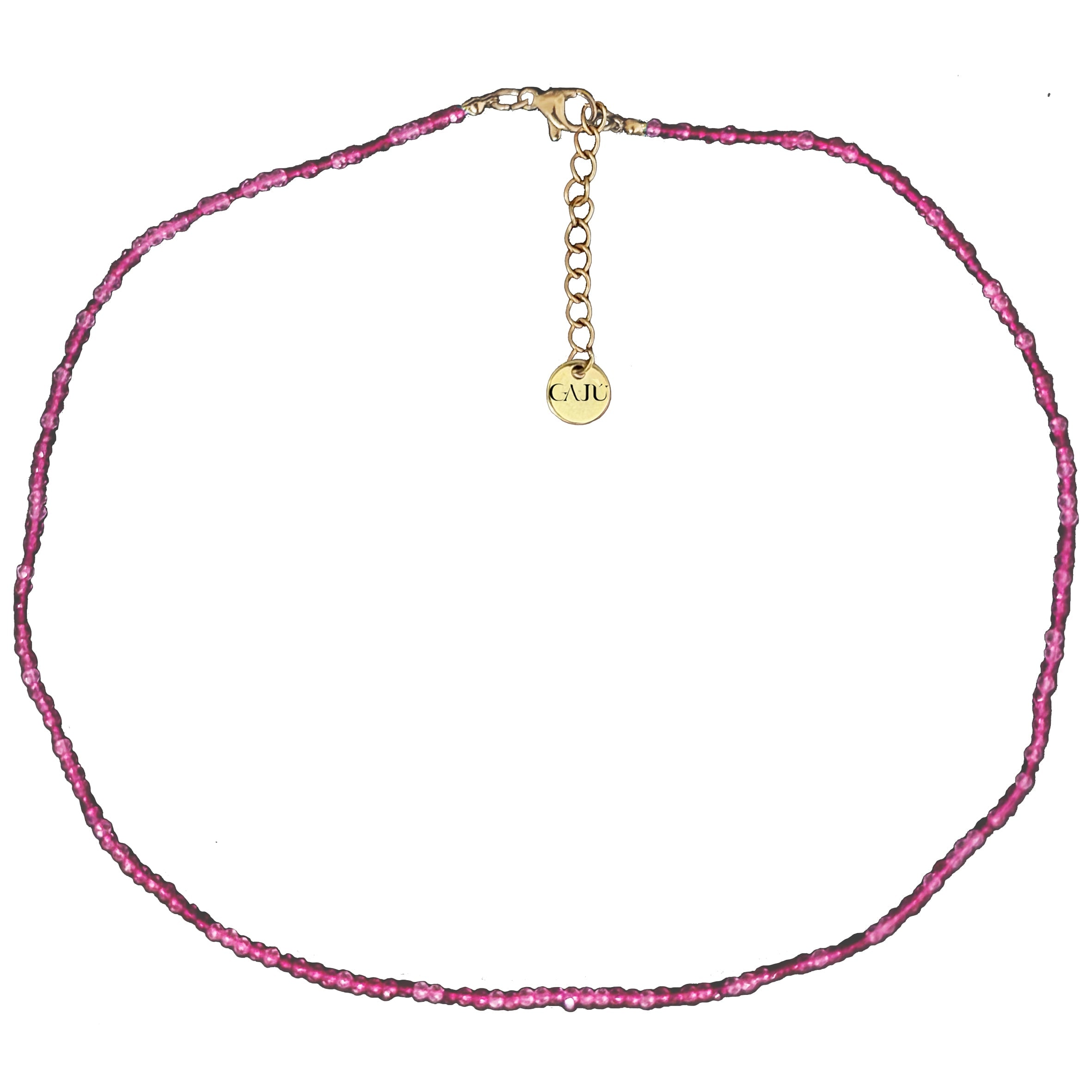 Gajú Women's Pink Fira Necklace - Raw Tourmaline In Pink