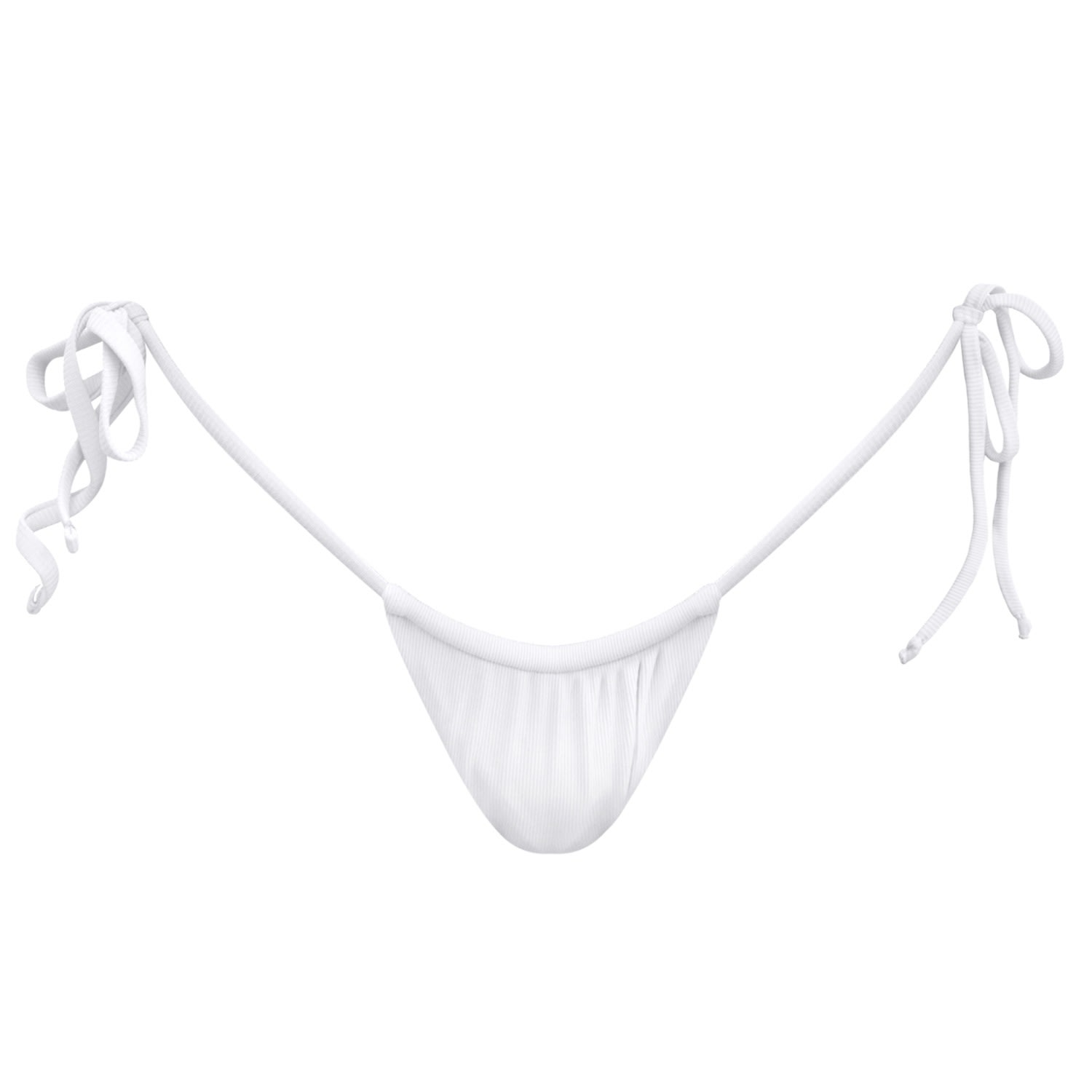 Miharo Women's Calliope Tie String Bikini Bottoms - White In White