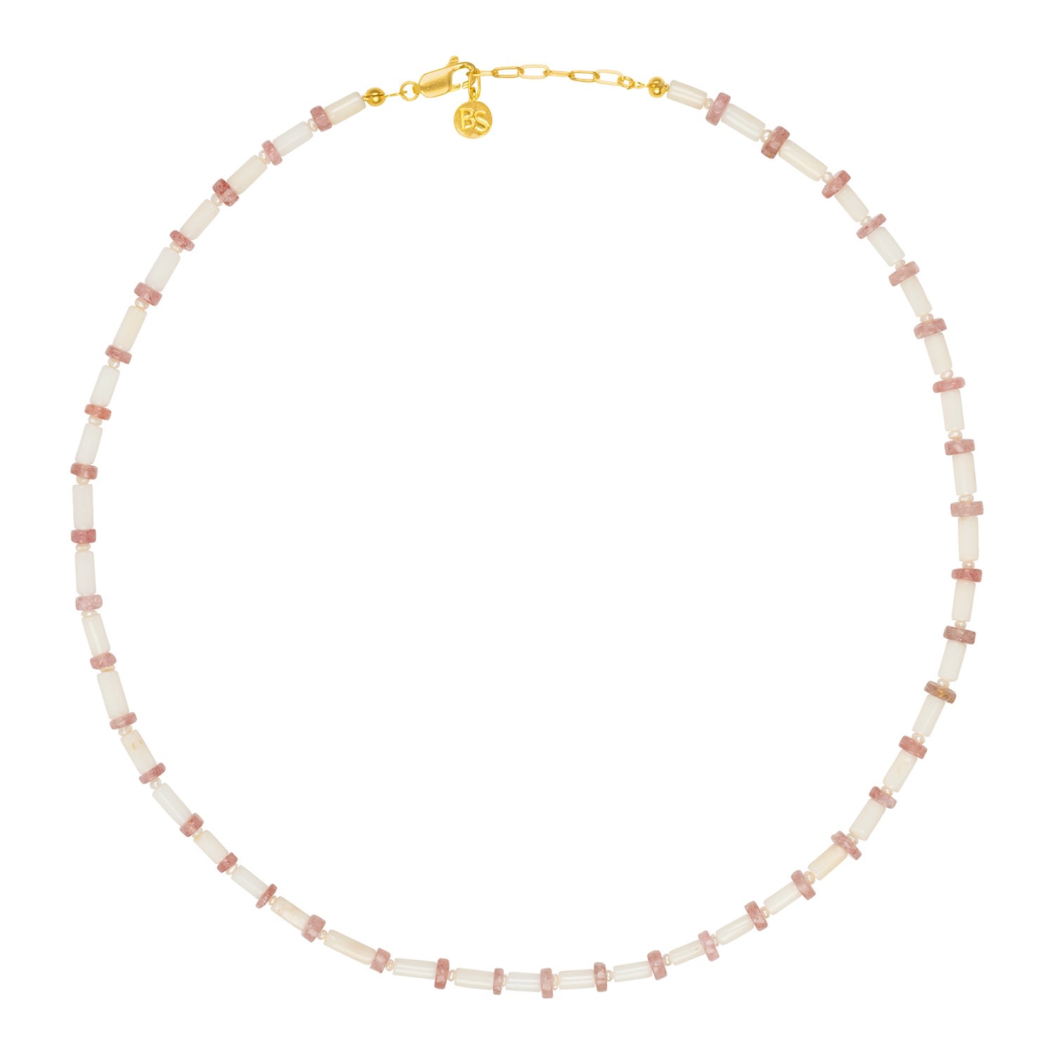 Women’s Gold / Pink / Purple Strawberry Sorbet Necklace Bonjouk Studio