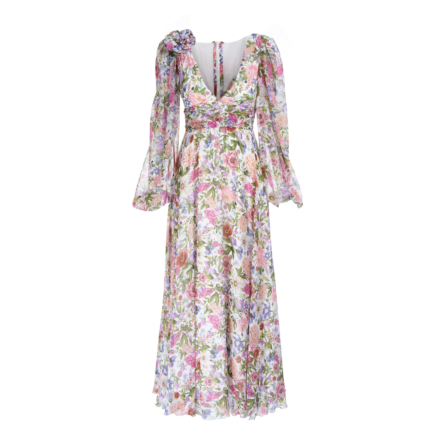 Shop Sofia Tsereteli Women's Garden Treasure Silk Gown