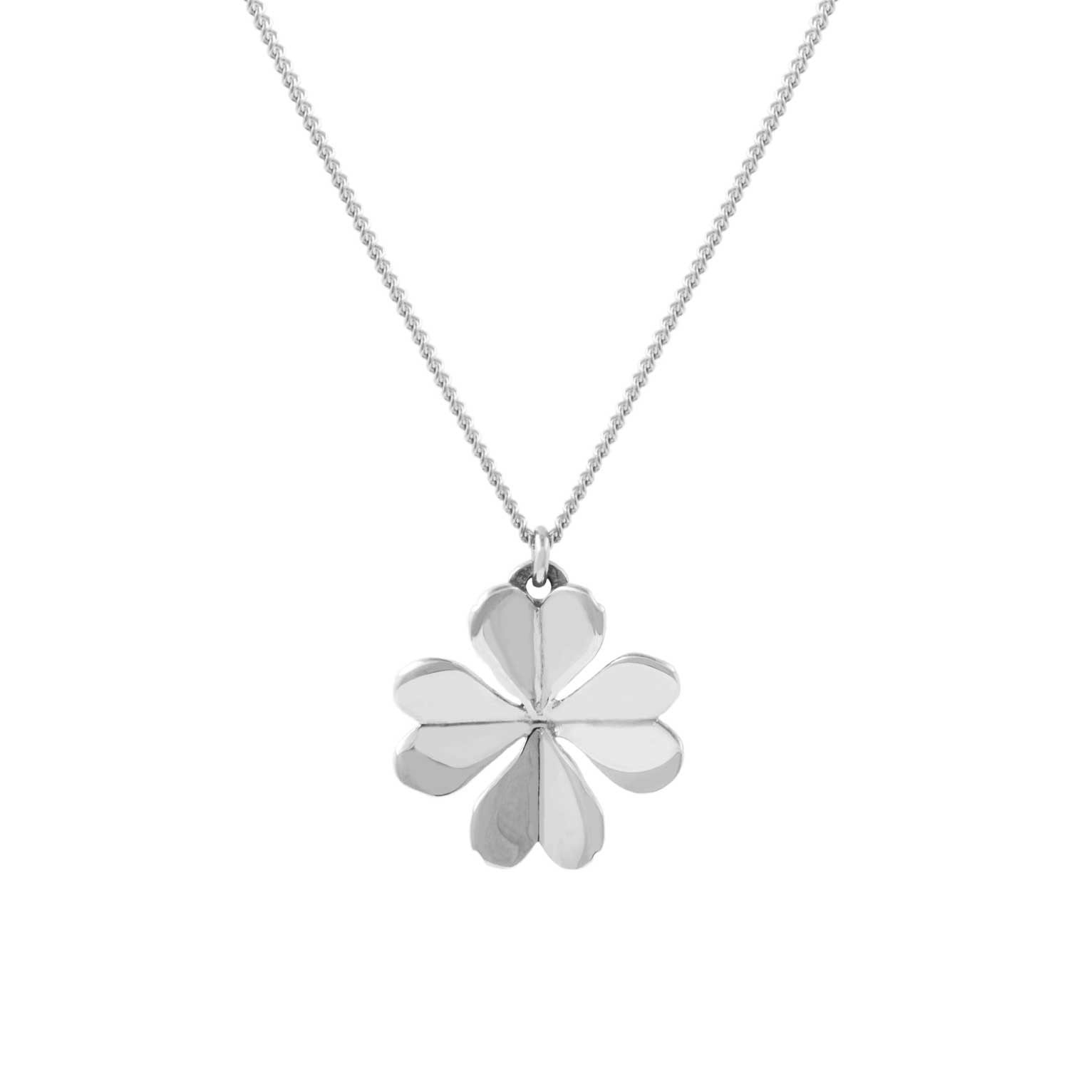 Lee Renee Women's Lucky Clover Necklace – Silver In Silver