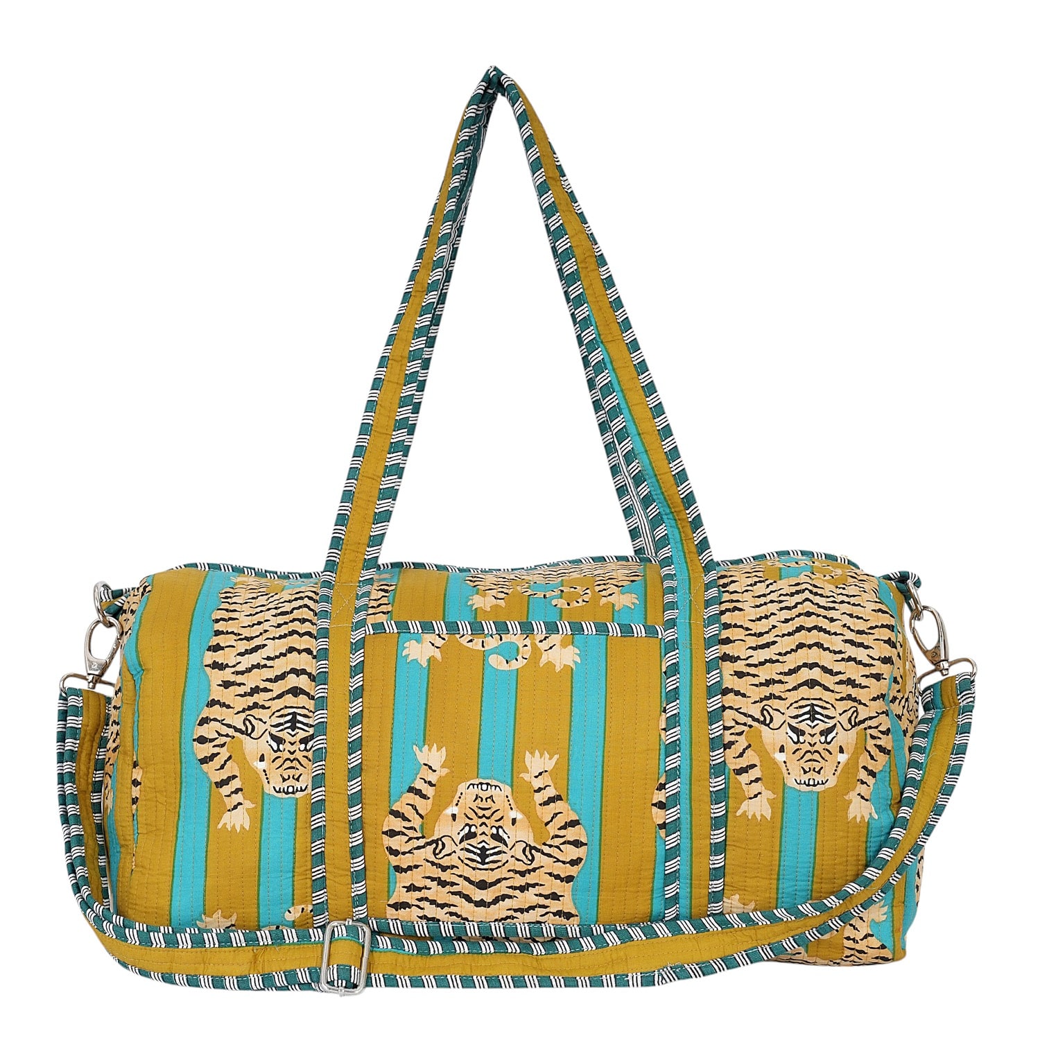 Yellow / Green The Tibetan Tiger Weekender In Mustard & Green | Conscious Yoga Collective