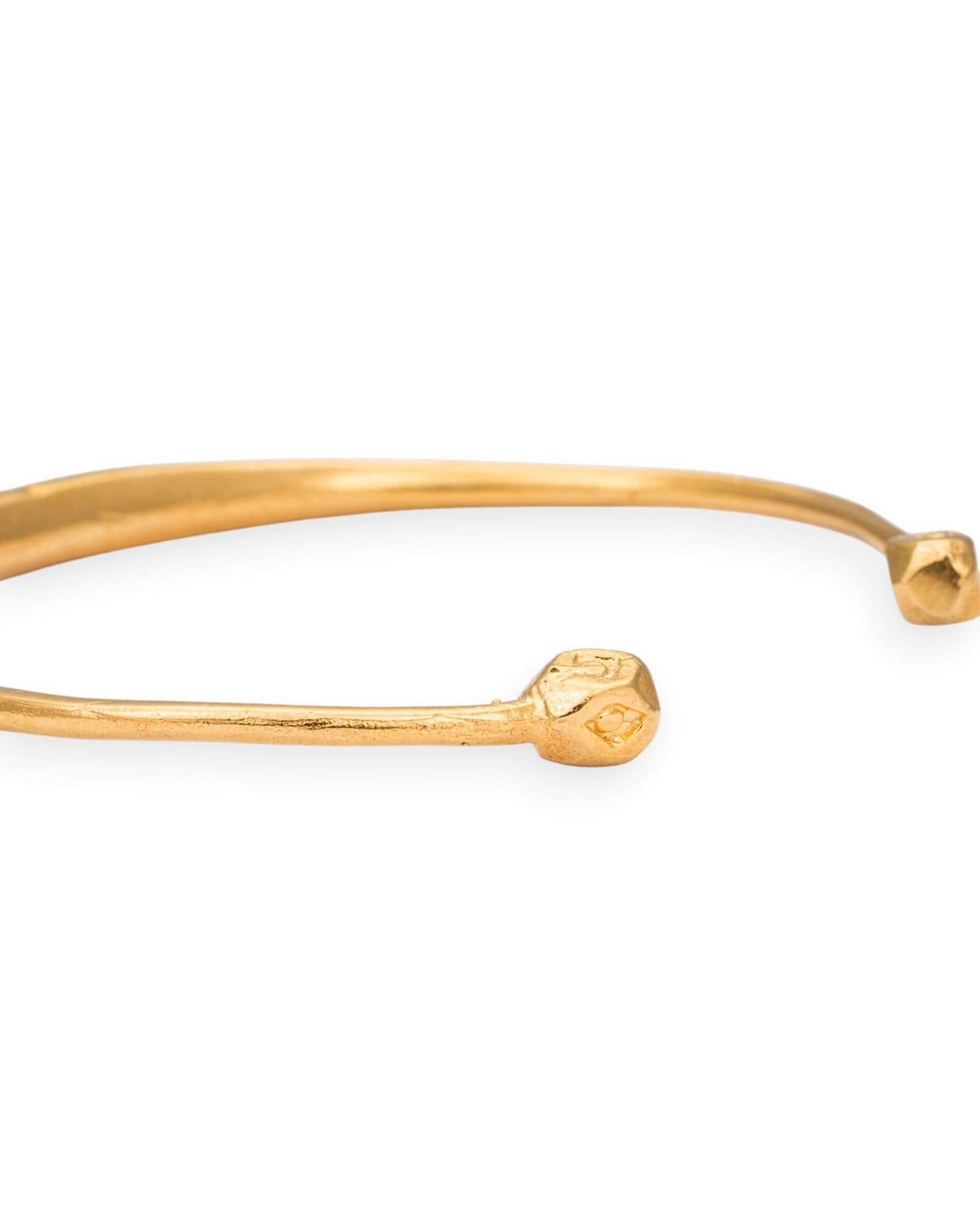 Kybele Studio Women's Gold Textured Bamboo Cuff