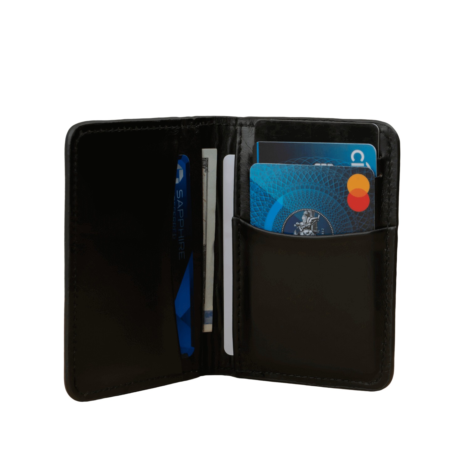 Leathere Women's Premium Leather Wallet - Black - Fresno