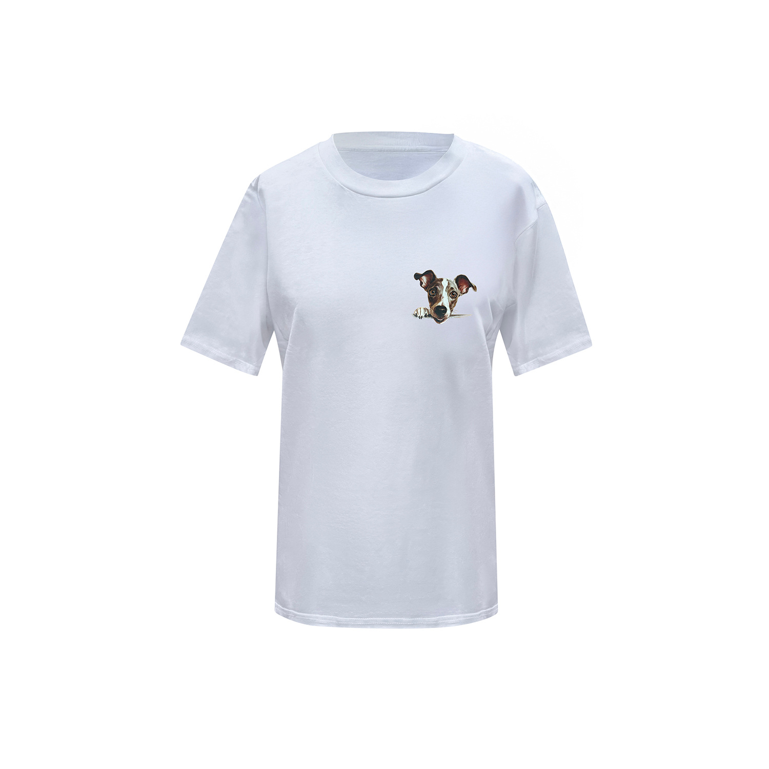 Toma Women's Dog Lover White T-shirt Number Eleven In White
