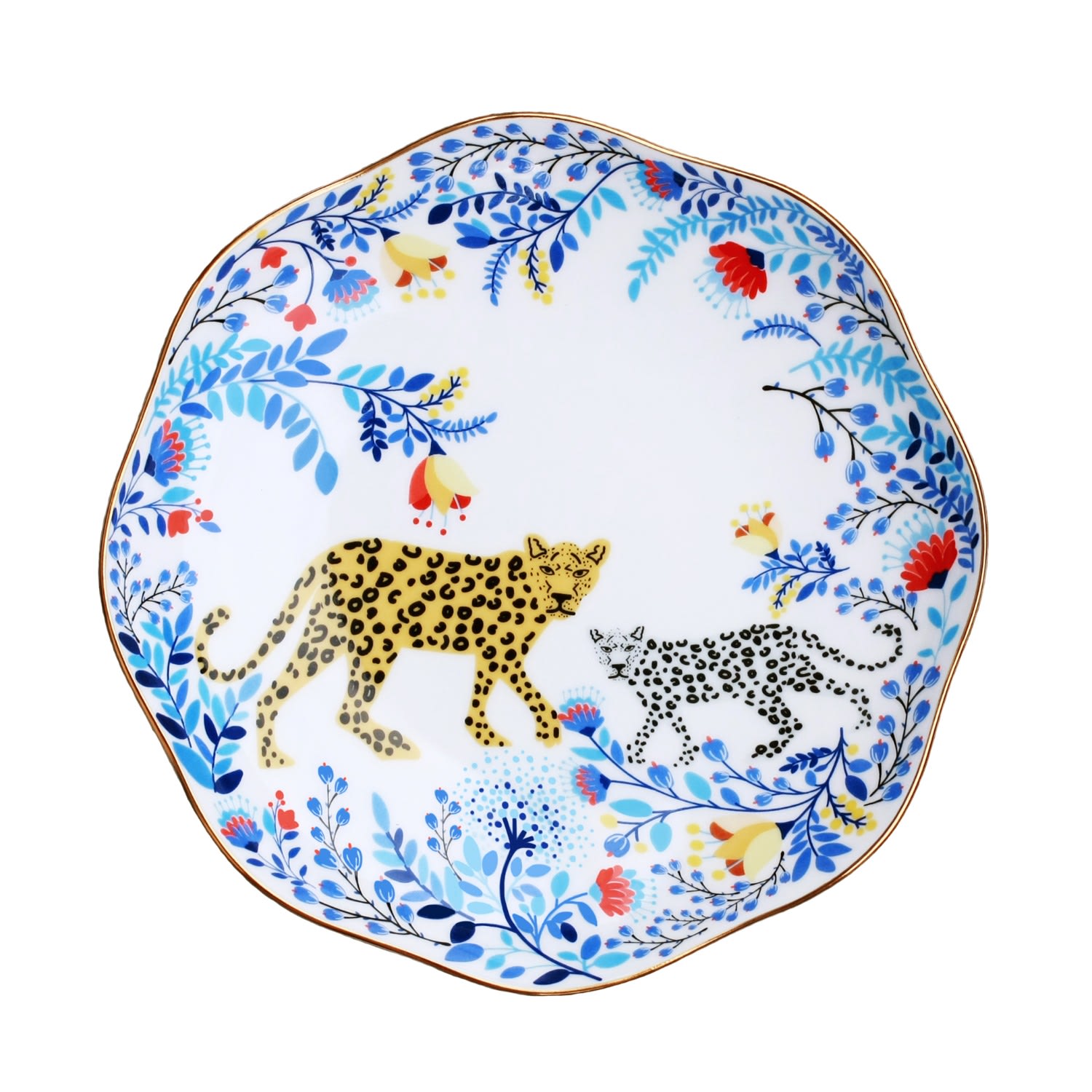 White Day Amazon Rainforest Bone China Side Plate Jessie Zhao New York