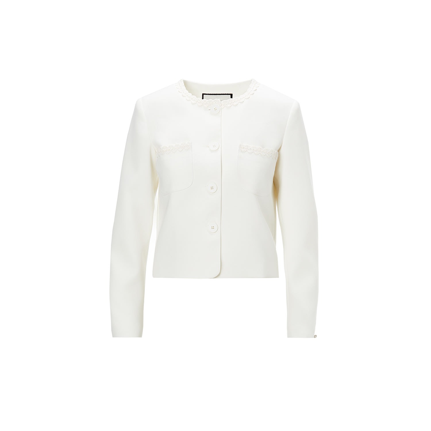 Women’s Straight-Cut Jacket White Medium Nissa