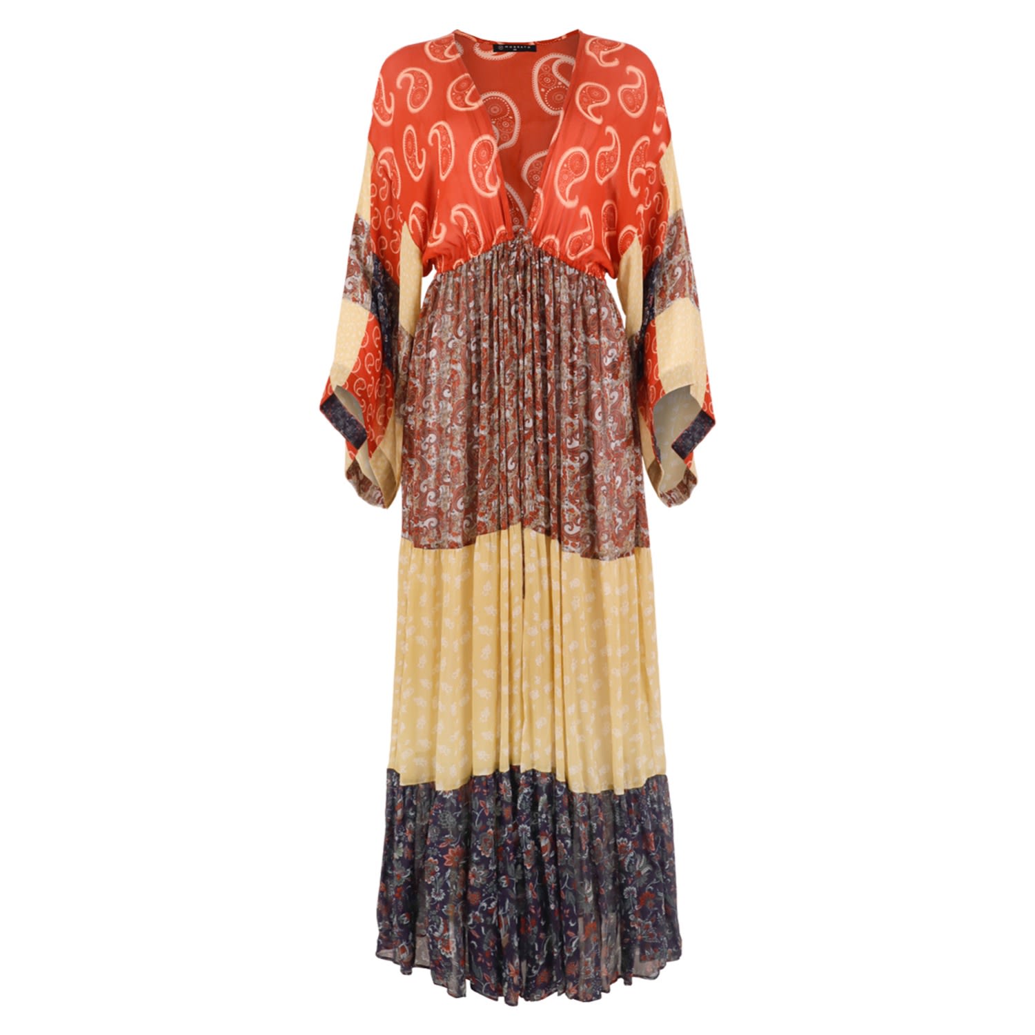 Morrato Bali Women's Red / Yellow / Orange Paras Robe Soraya In Red/yellow/orange