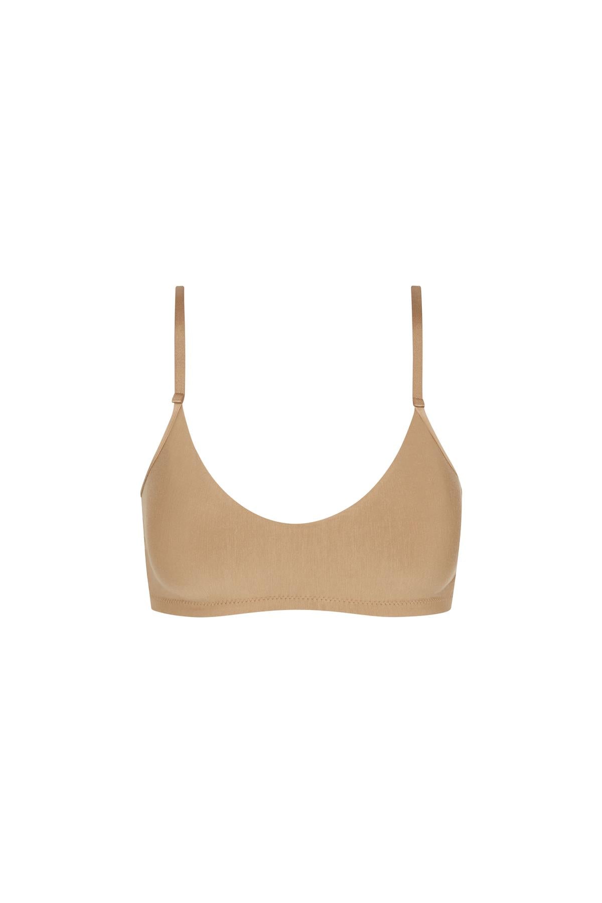 Women’s Neutrals Commando Butter Bralette, Toffee Xs