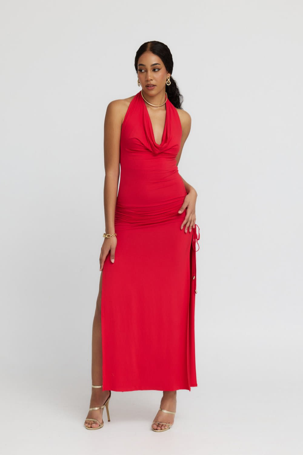 sachin and babi light blue dress Halter Mini Dress: Sleek Cocktail Party Dress