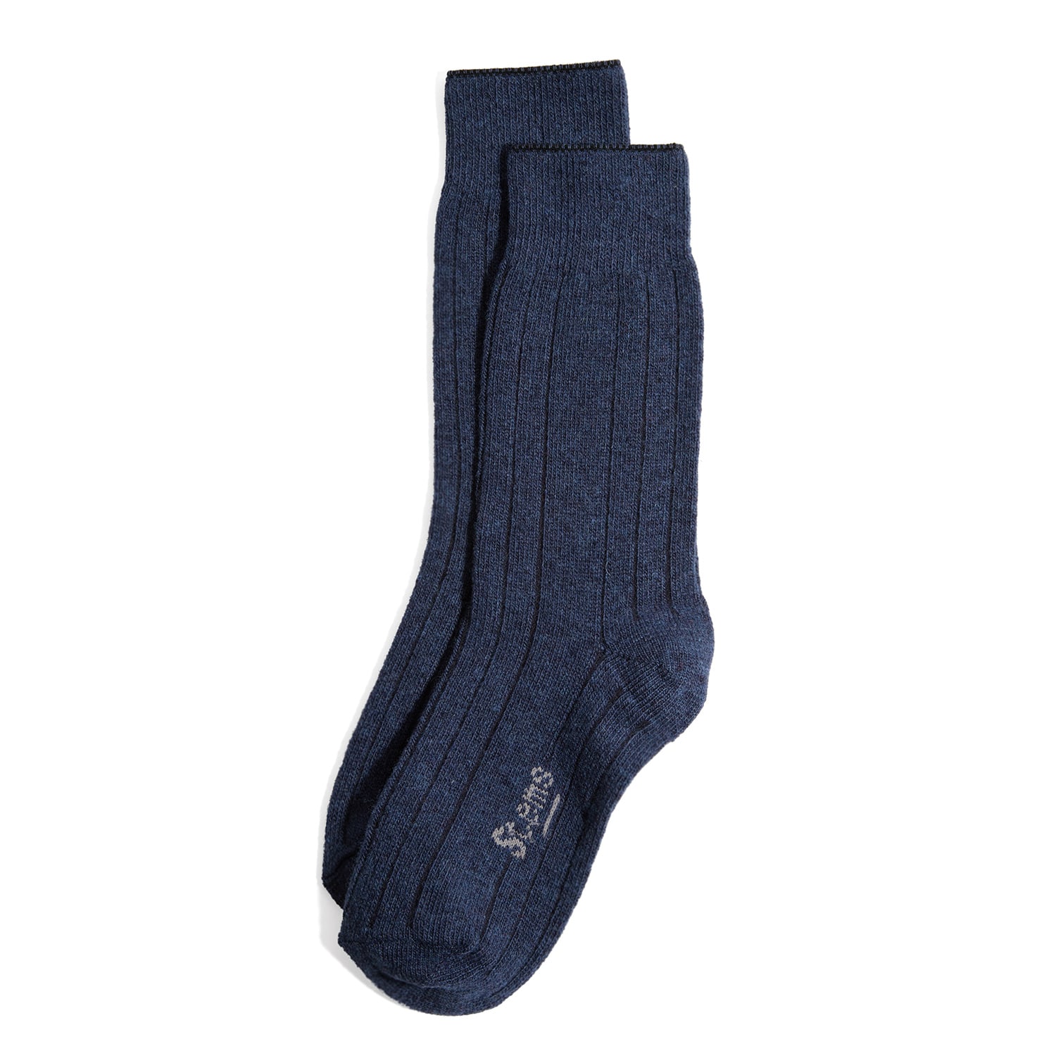 Stems Cashmere-blend Crew Socks In Blue