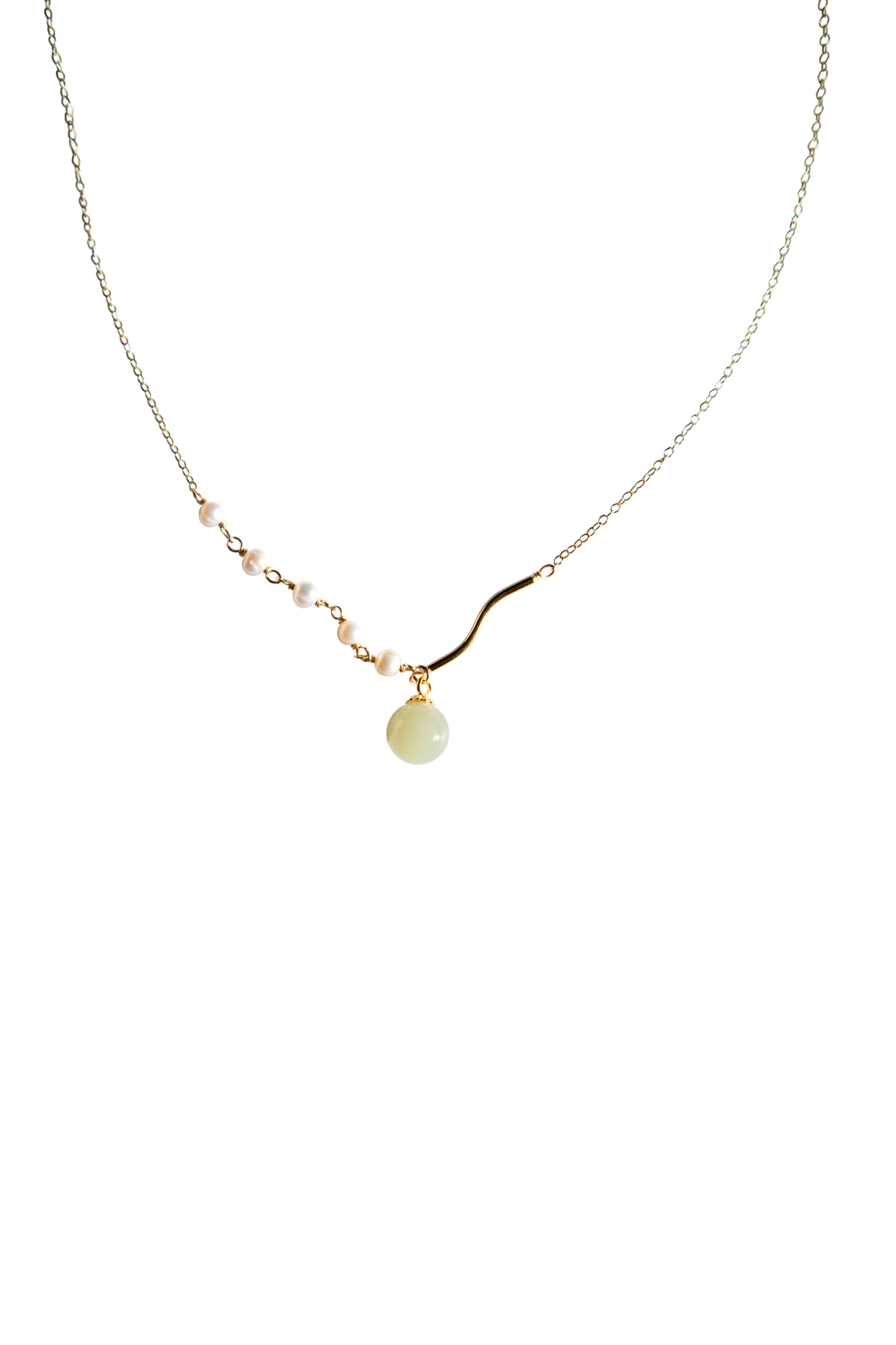 Jade pearl necklace deals