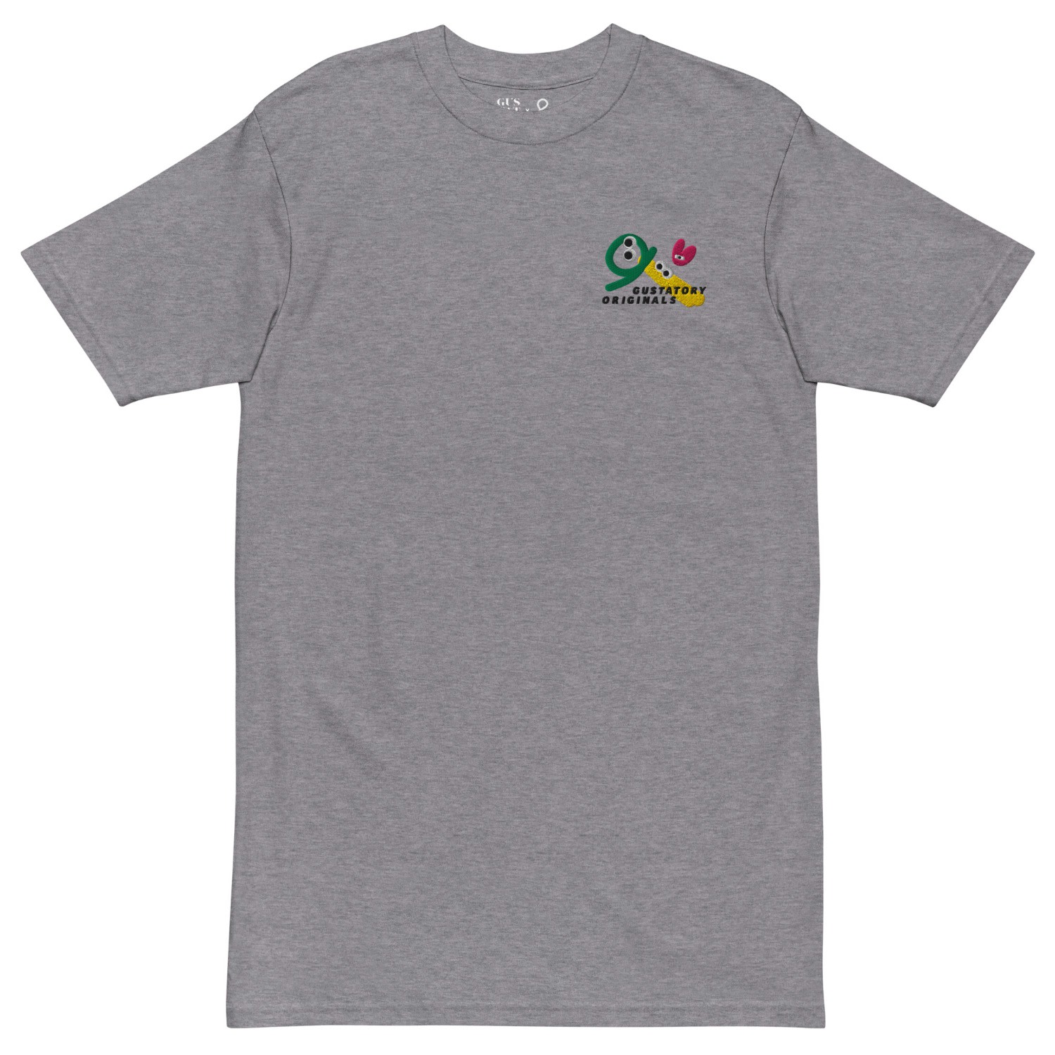 Anchor & Crew Heather Grey Gustatory Originals Shapes & Sizes Heavy Cotton Embroidered T-shirt - Women In Gray