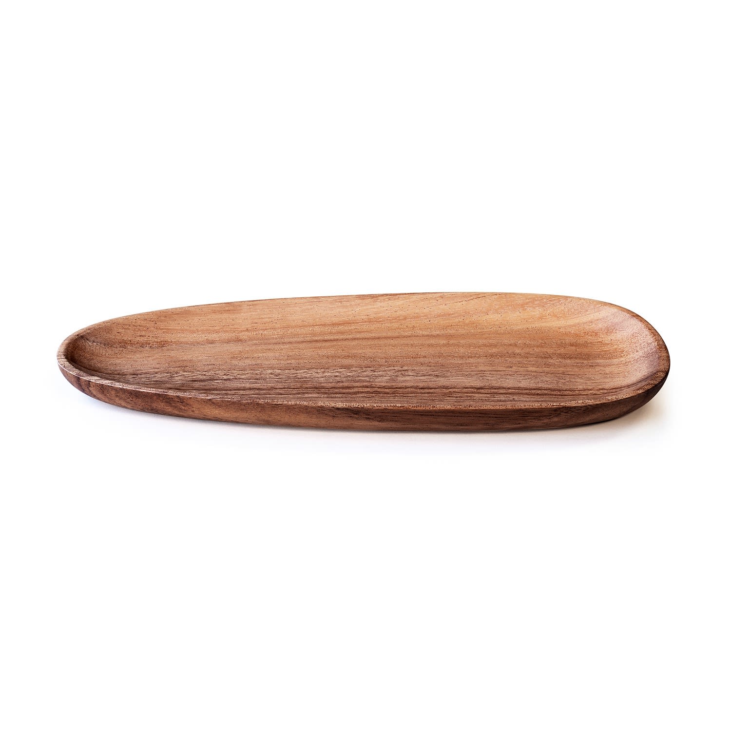 Brown ForÄ“e Acacia Wood Long Plate Ohom