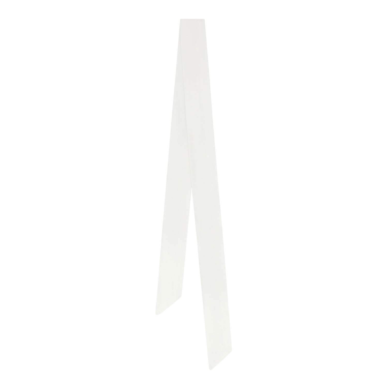 Women’s Pure White Skinny Scarf One Size Huzur