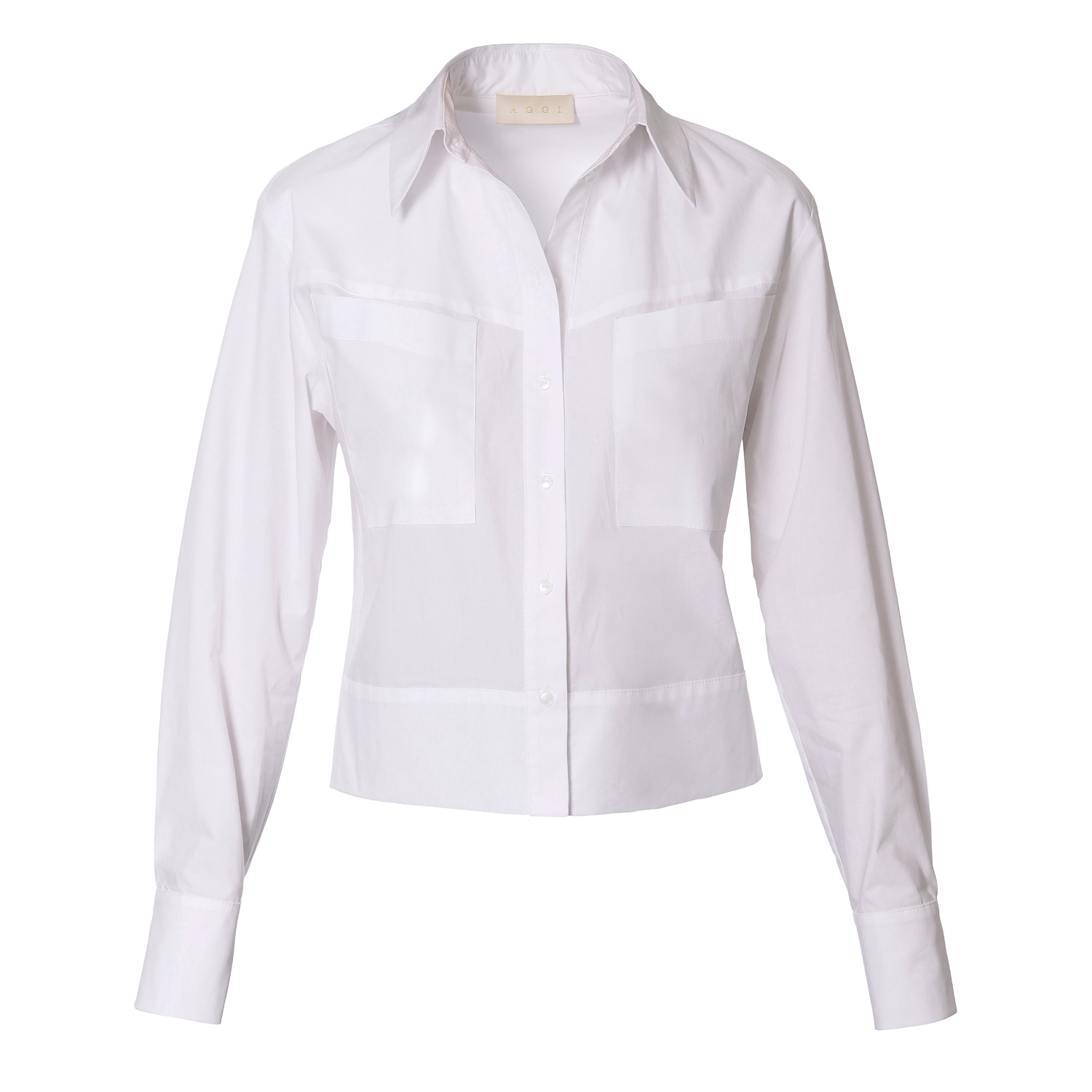 Aggi Women's Robin Bright White Long Sleeve Shirt