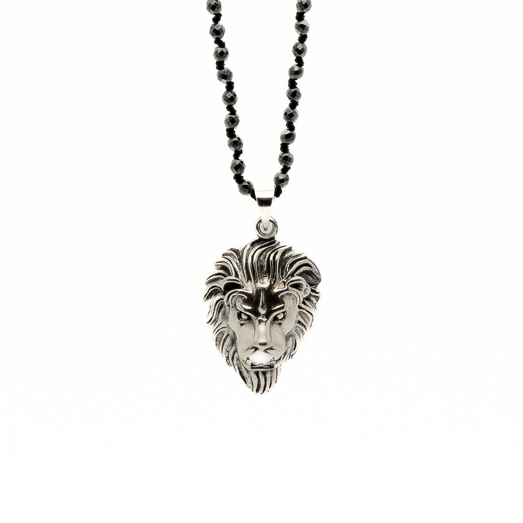 Men’s Silver Leo Necklace Ebru Jewelry