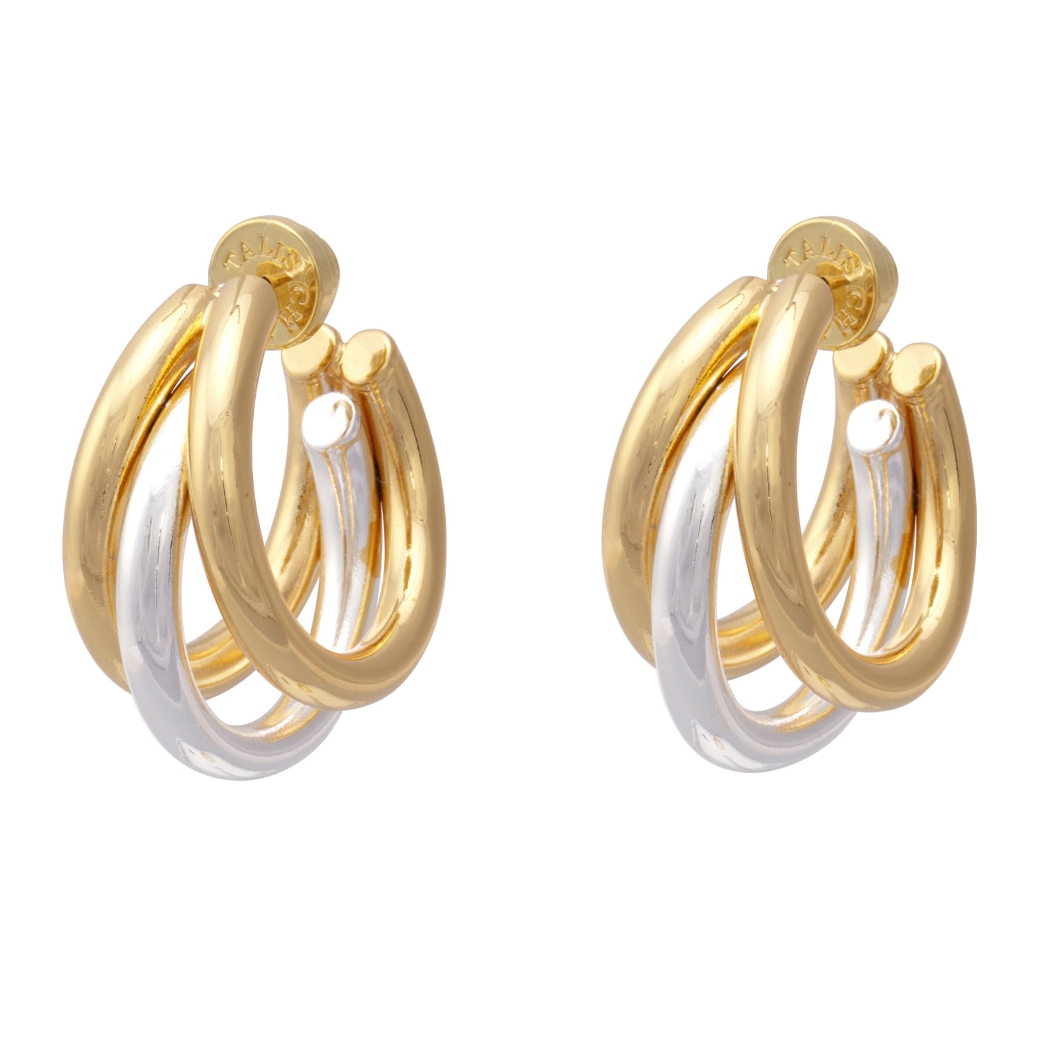 Women’s Gold / Silver Claw Earrings Duo Talis Chains