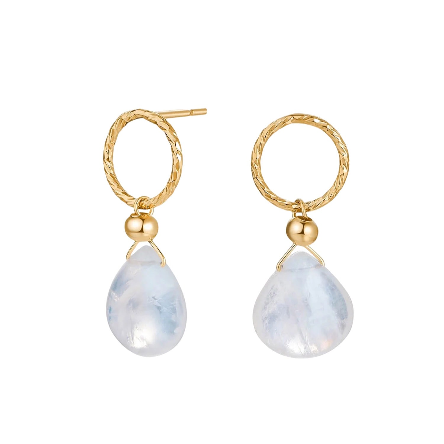 Katy Faye Women's Gold / Neutrals Vida Moonstone Earrings