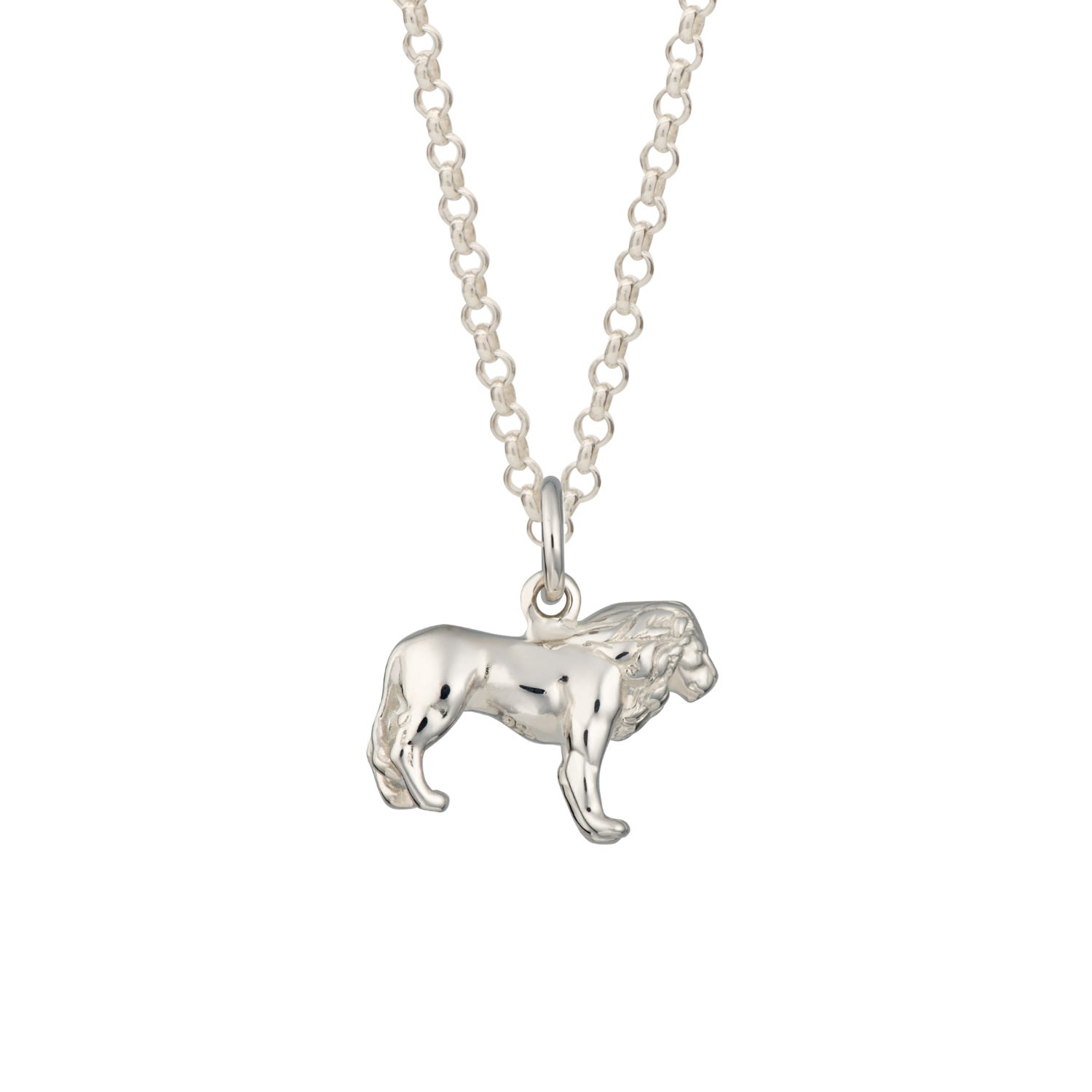 Women’s Sterling Silver Lion Necklace Lily Charmed