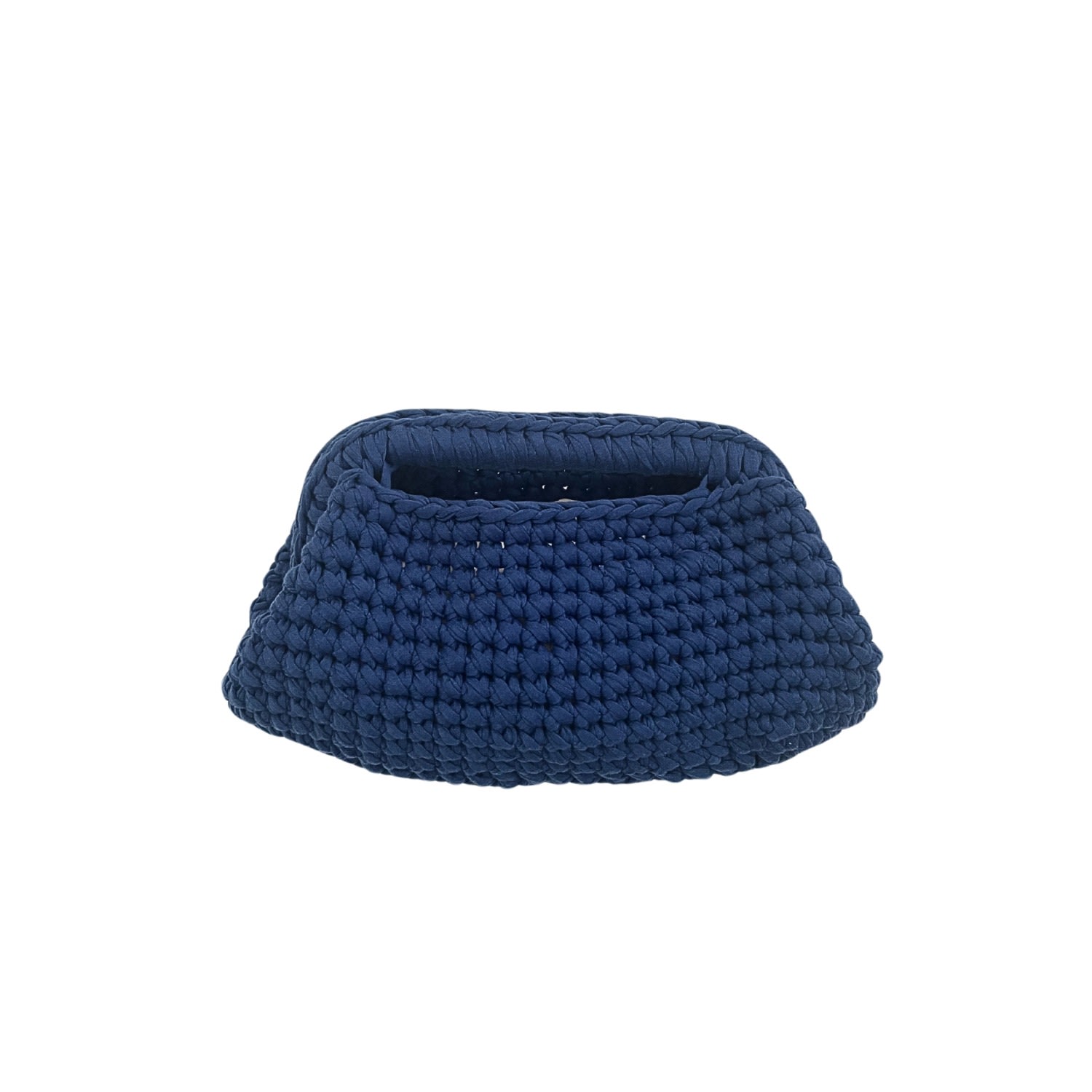 Pink Haley Women's Cali Top Handle Knit Clutch In Indigo Blue In Blue