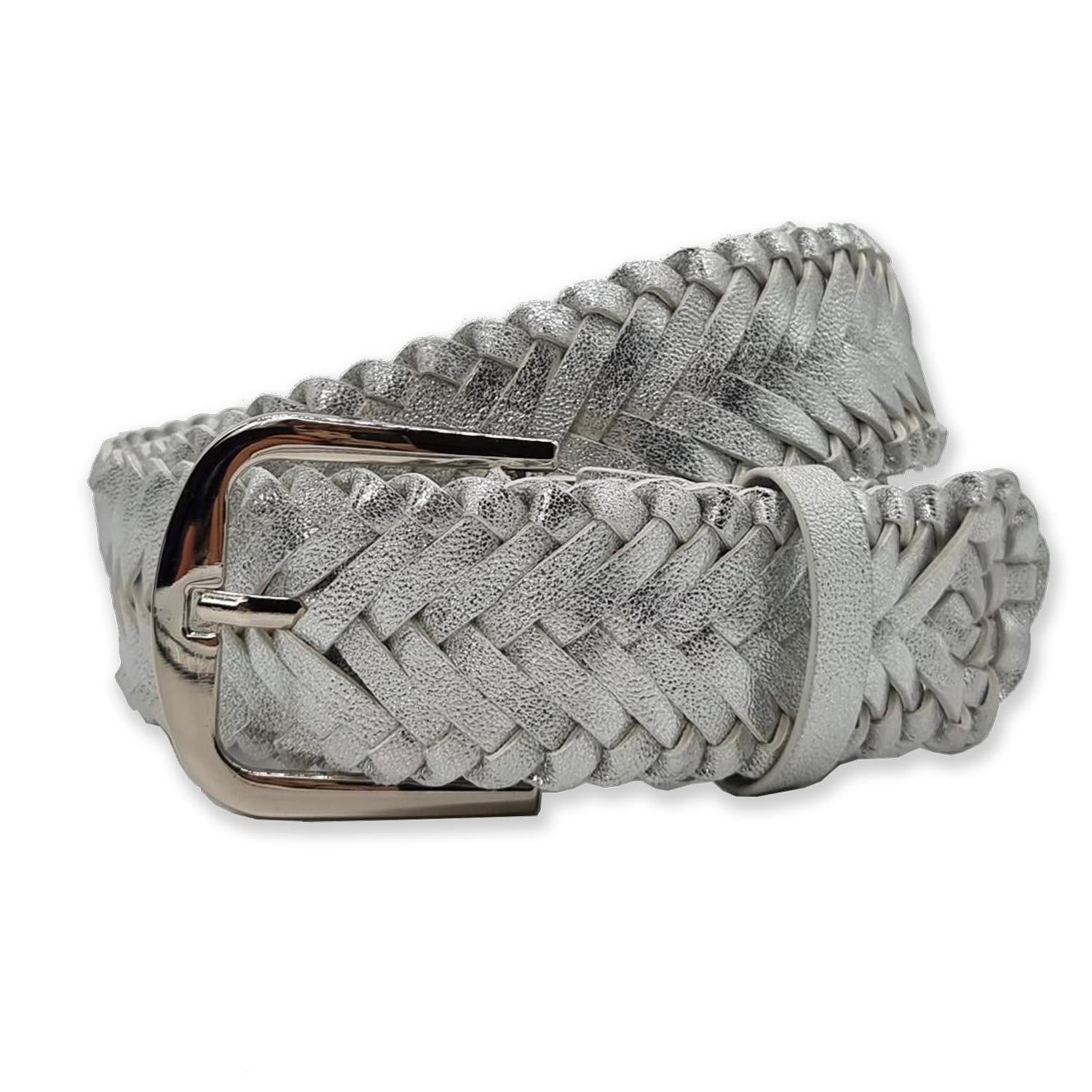 Women’s Grey Ibiza Belt - Silver 38" Nooki Design