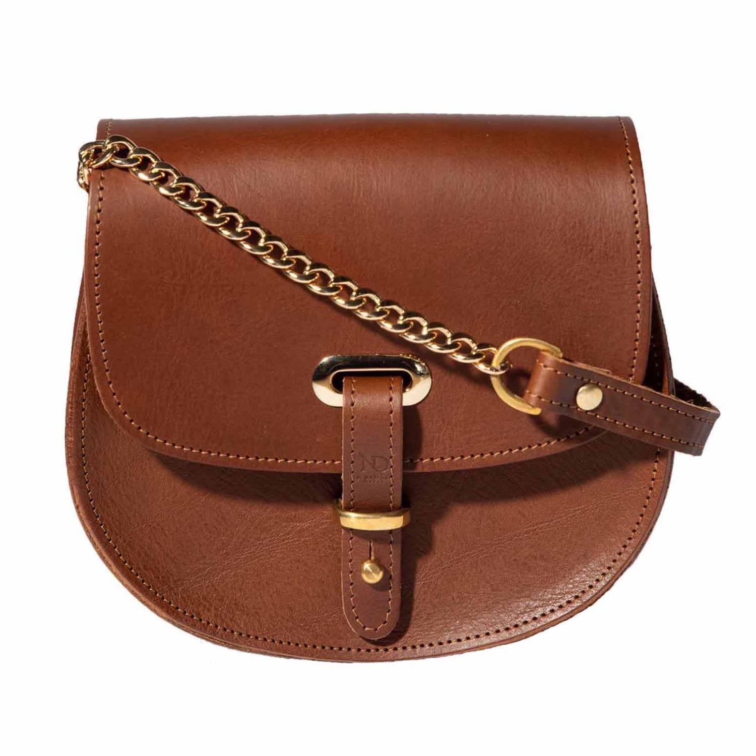 Crossbody Saddle Bag with Big D - Tan Leather DIY Saddle Tan-Presell