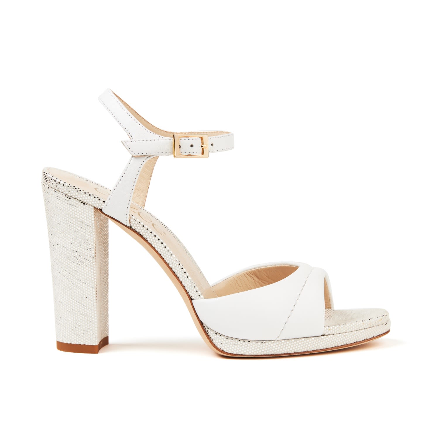 Women’s Solange White Sandal 3.5 Uk Elizee