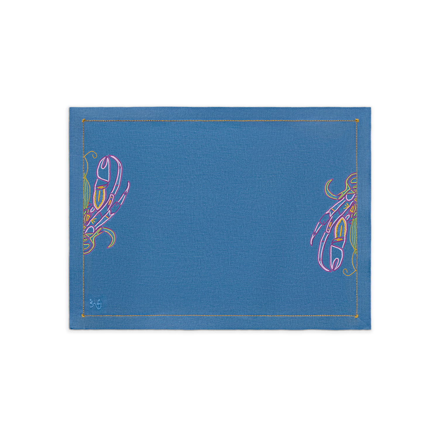 Campante Lagosta Placemat Blue In Blue