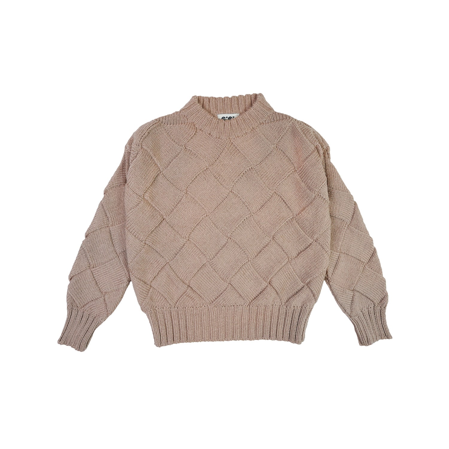 Gigi Knitwear Women's Neutrals Basket-weave Sweater In Beige In Beige