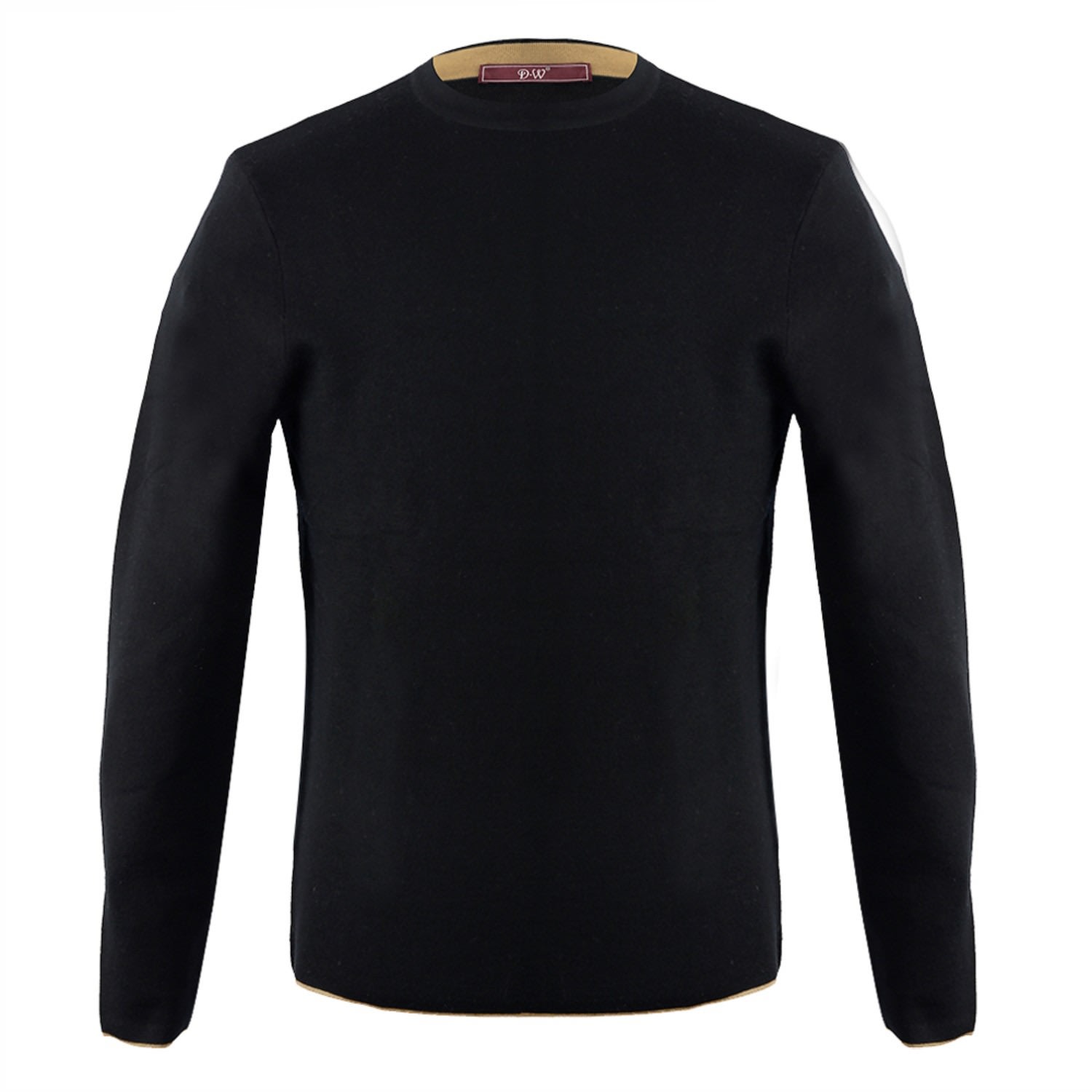 David Wej Men's Harley Crew Neck Sweater – Black In Black