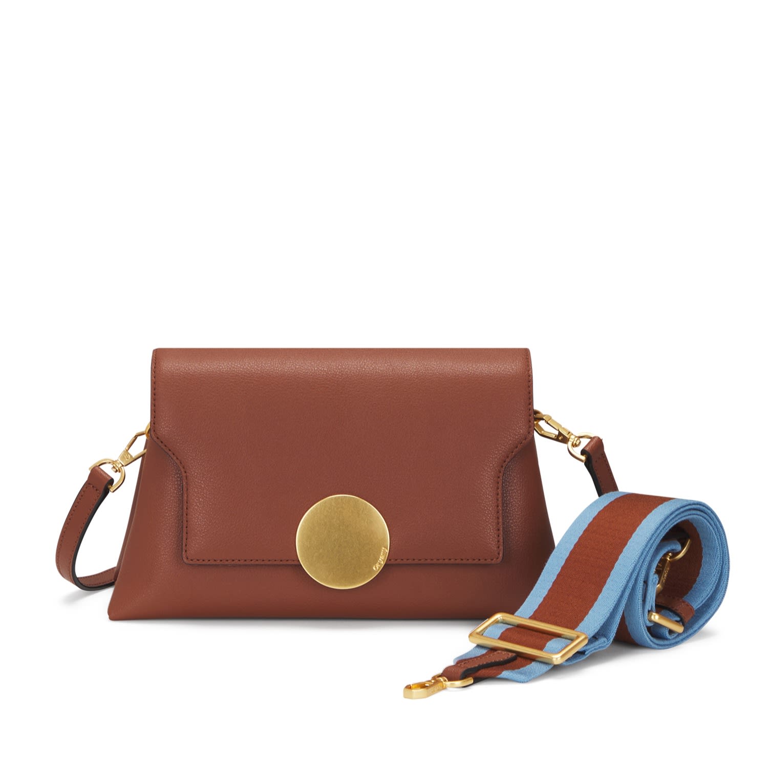 ORYANY WOMEN'S BROWN LOTTIE FLAP CROSSBODY TOFFEE TAN