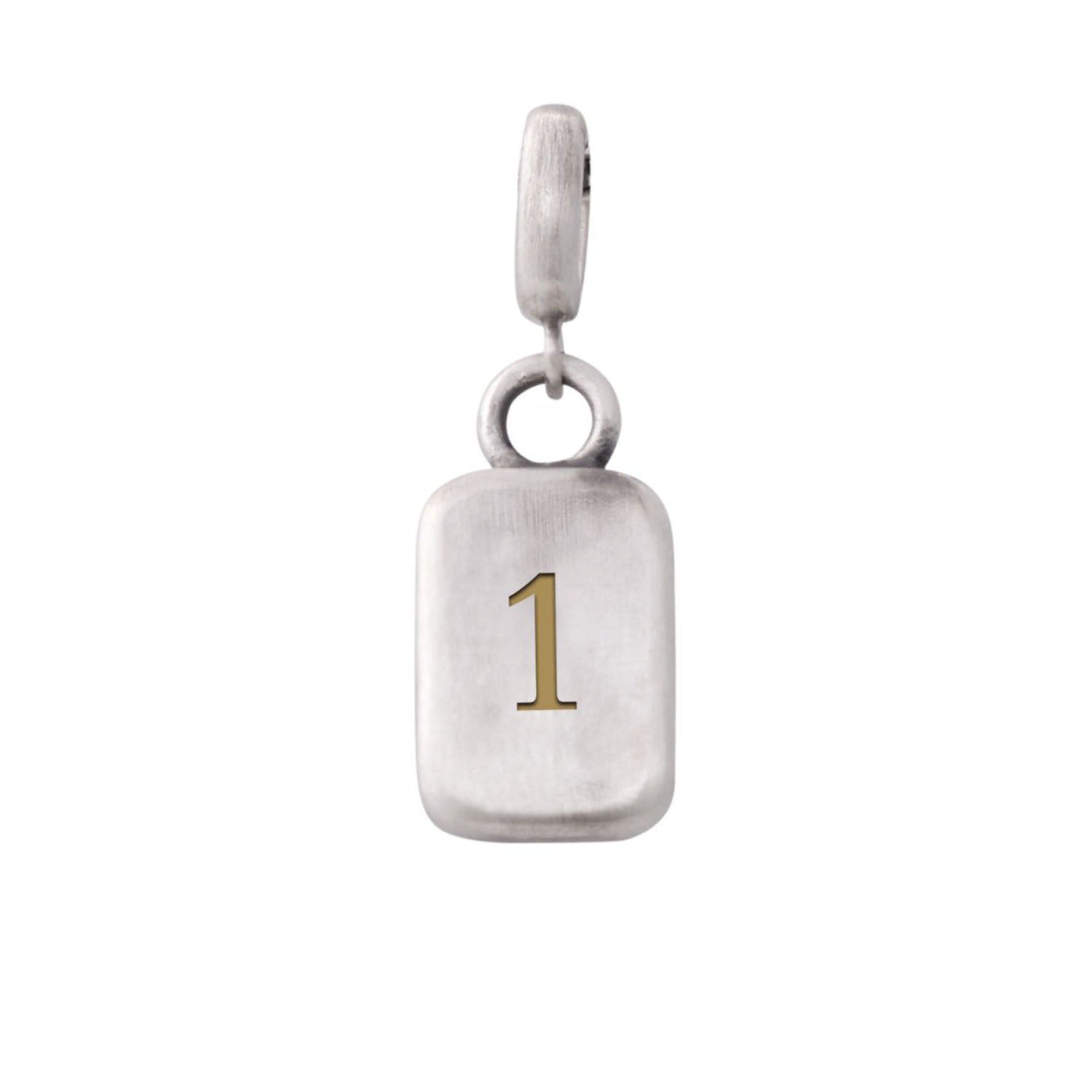 Golden Horn Jewellery Women's Silver Number One Numerology Pendant In Silver