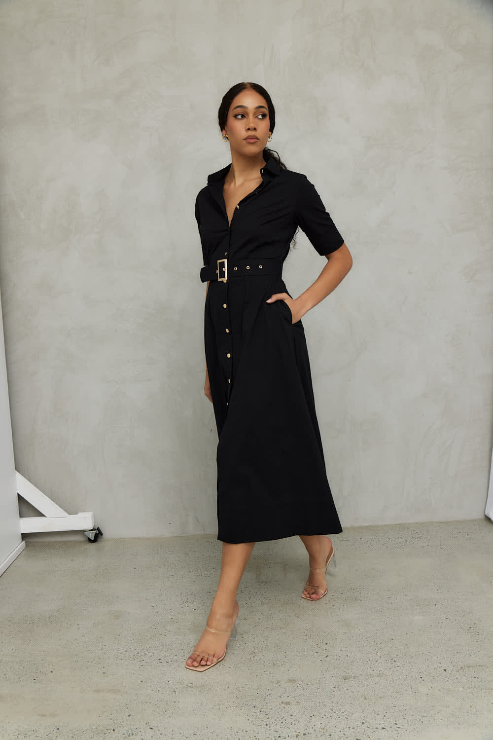 sir the label midi dress Sir Celia Frill Midi Dress in Print